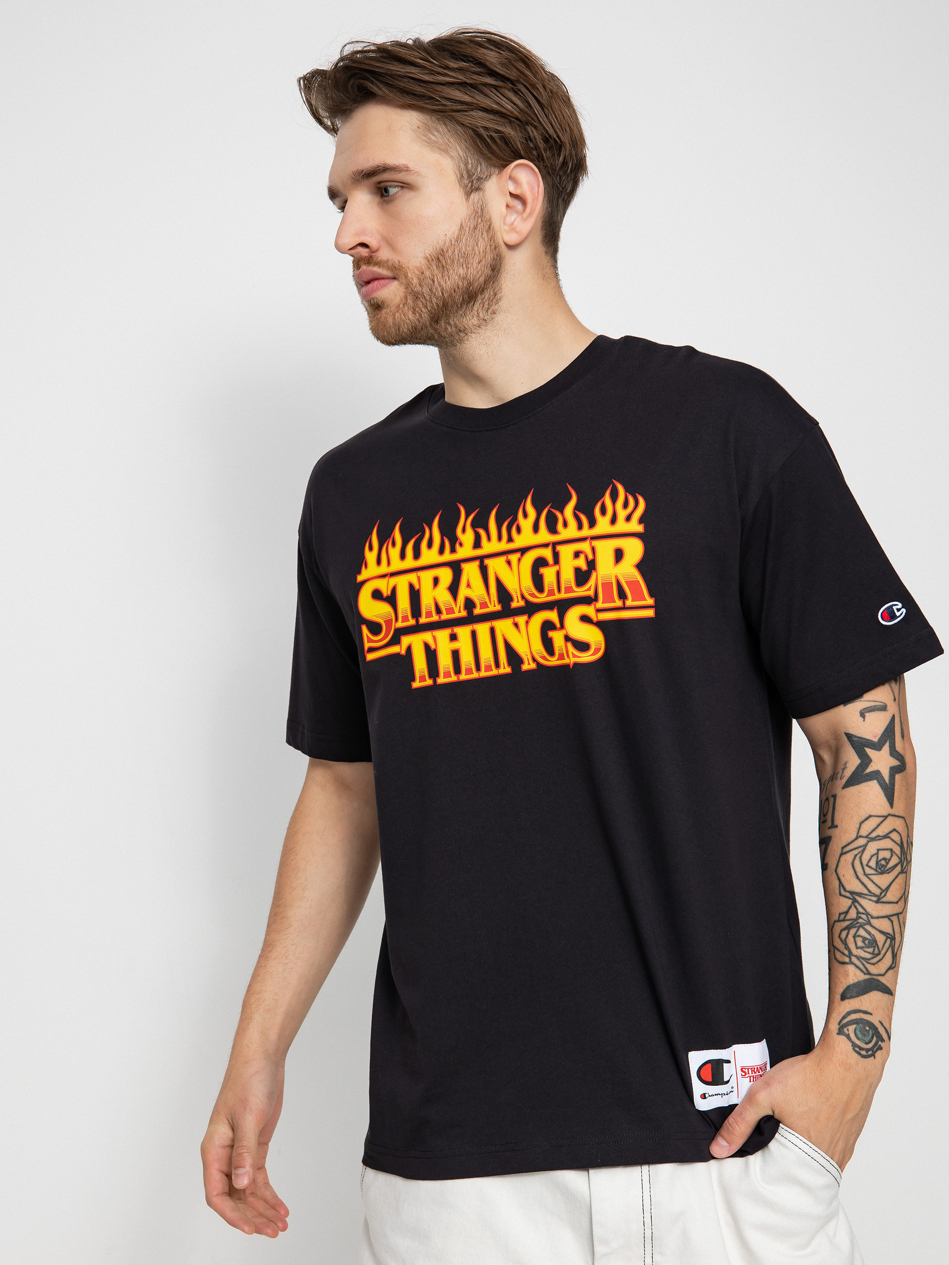 Tricou Champion X Stranger Things Crewneck T-Shirt 217791 (nbk)