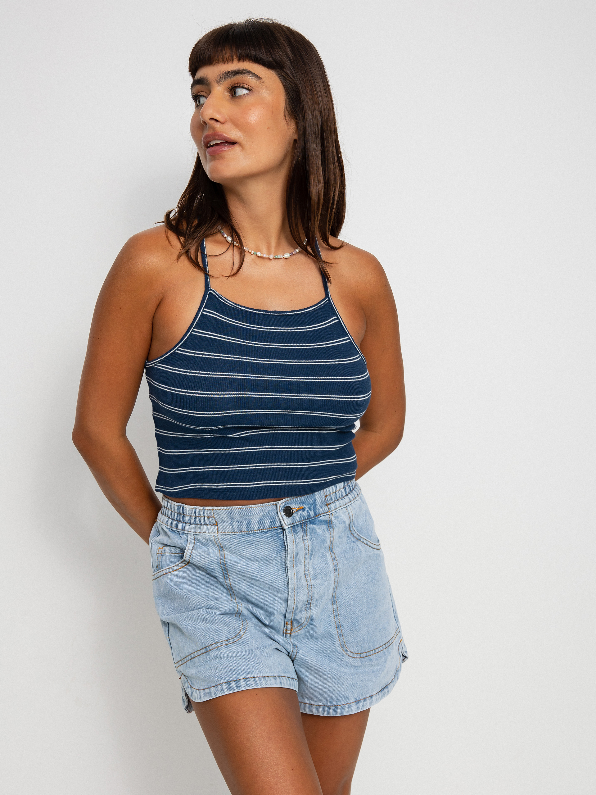 Tricou RVCA Koszulka Hat Trick Wmn (ink)