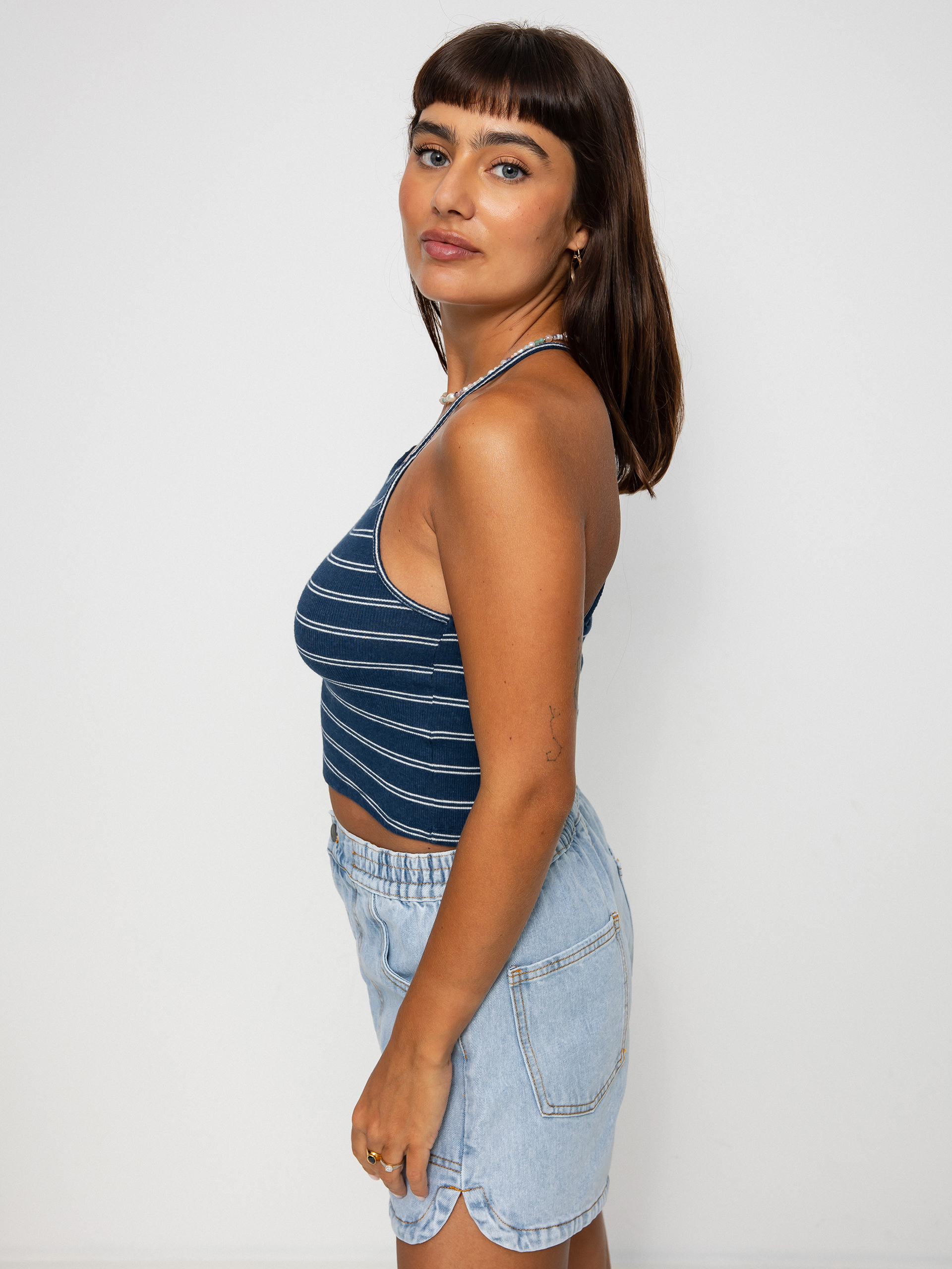 Tricou RVCA Koszulka Hat Trick Wmn (ink)