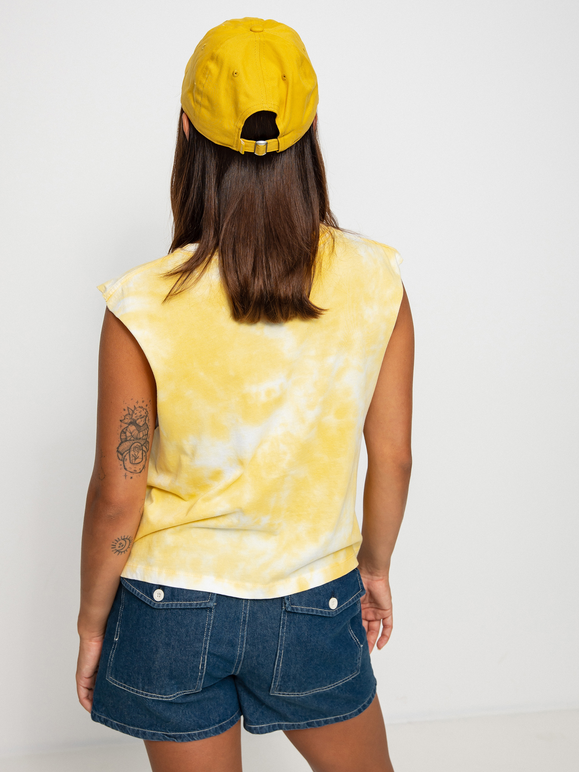 Tricou Element Skateman Muscle Wmn (cream gold tie)