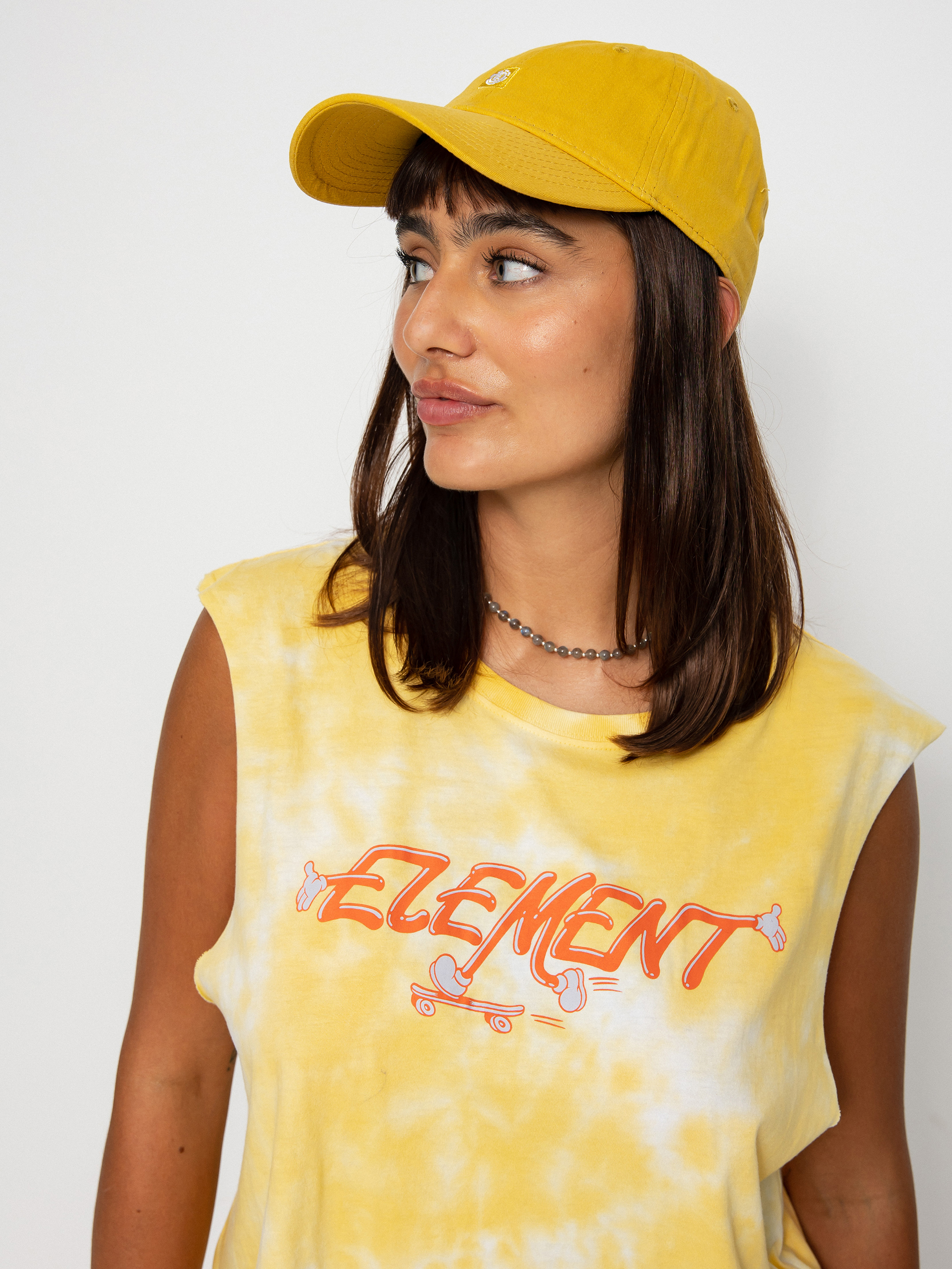 Tricou Element Skateman Muscle Wmn (cream gold tie)