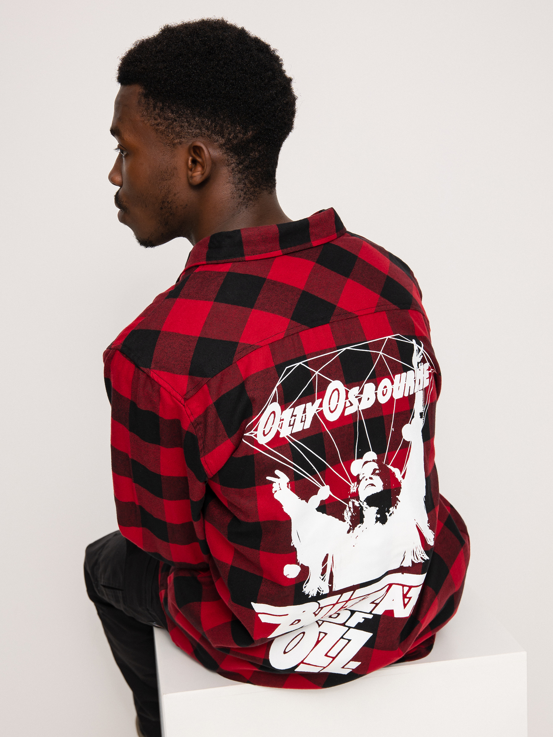 Cămașă Diamond Supply Co. Dark Idol Flannel (red)