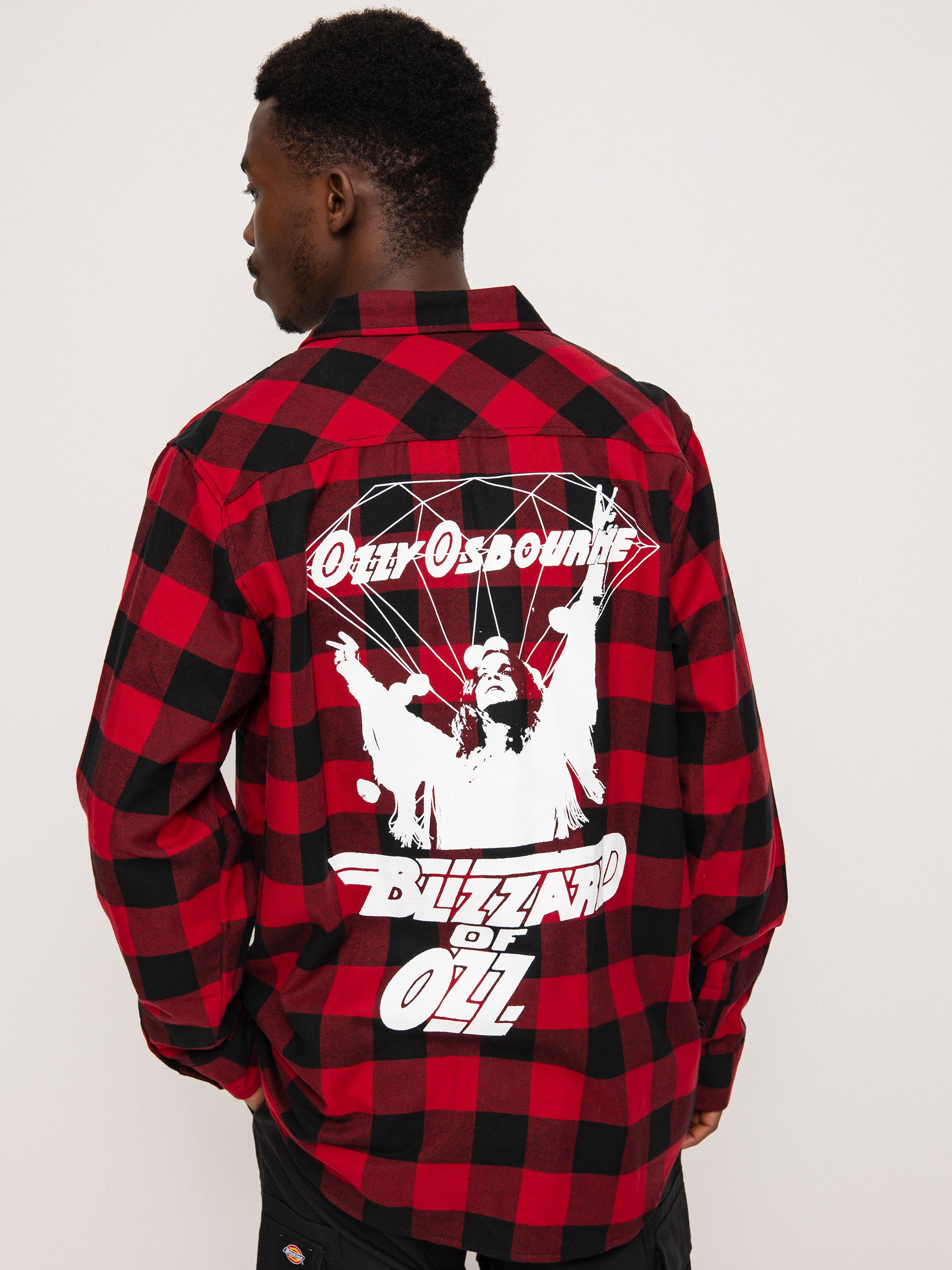 Cămașă Diamond Supply Co. Dark Idol Flannel (red)
