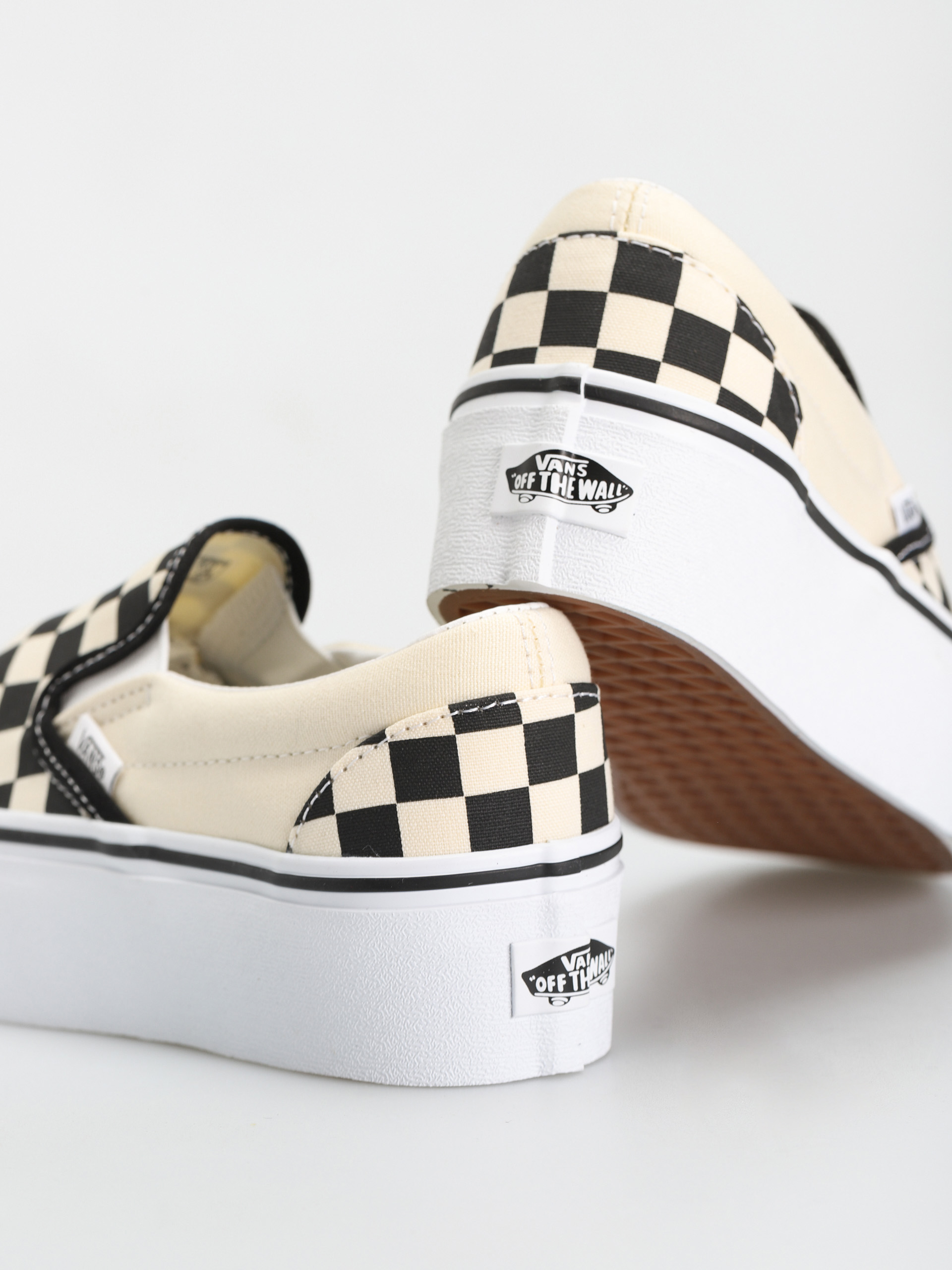 Pantofi Vans Classic Slip On Stackform (checkerboard black/classic white)