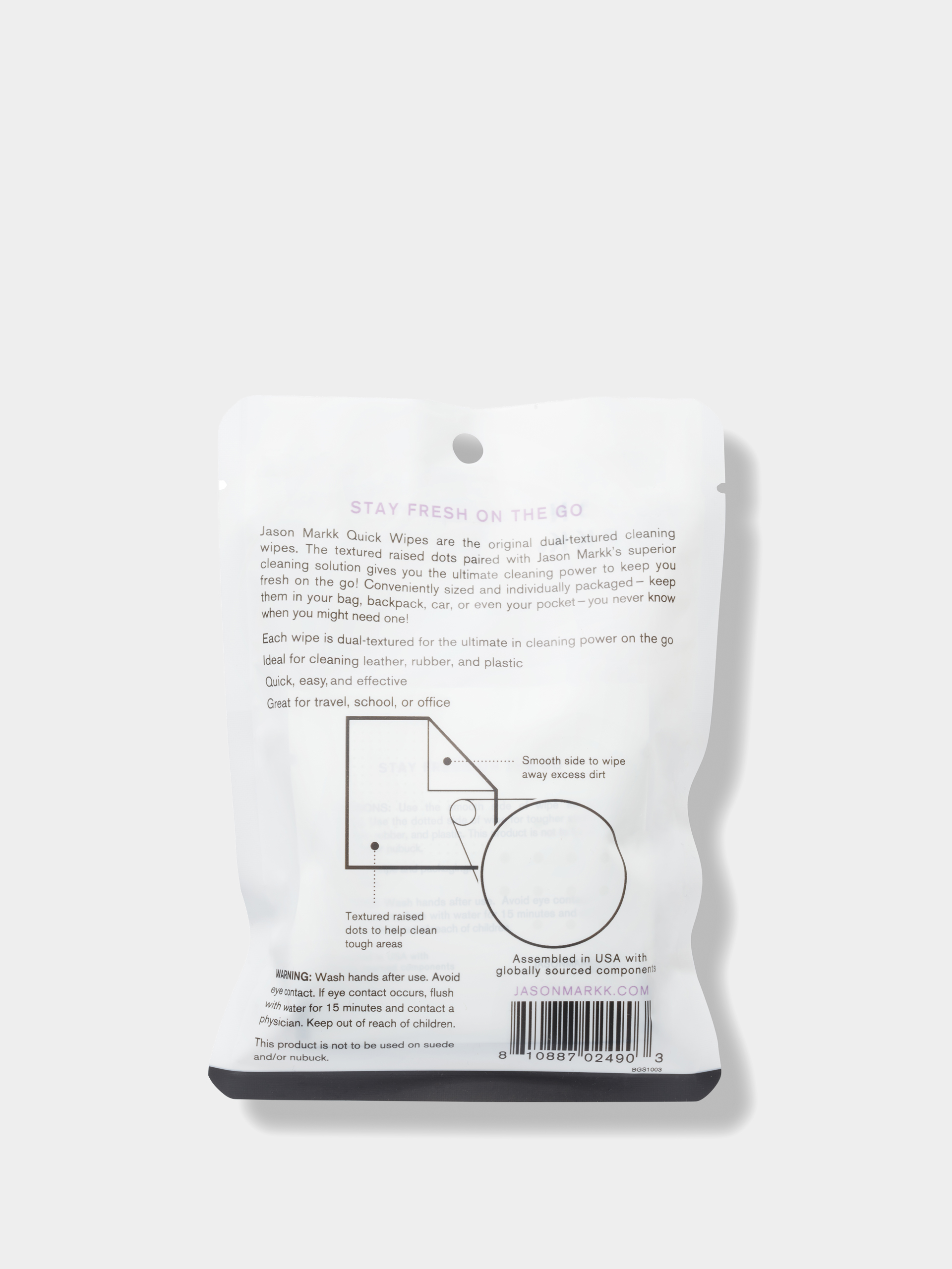 Jason Markk Quick Wipes - Pack of 3 (white)