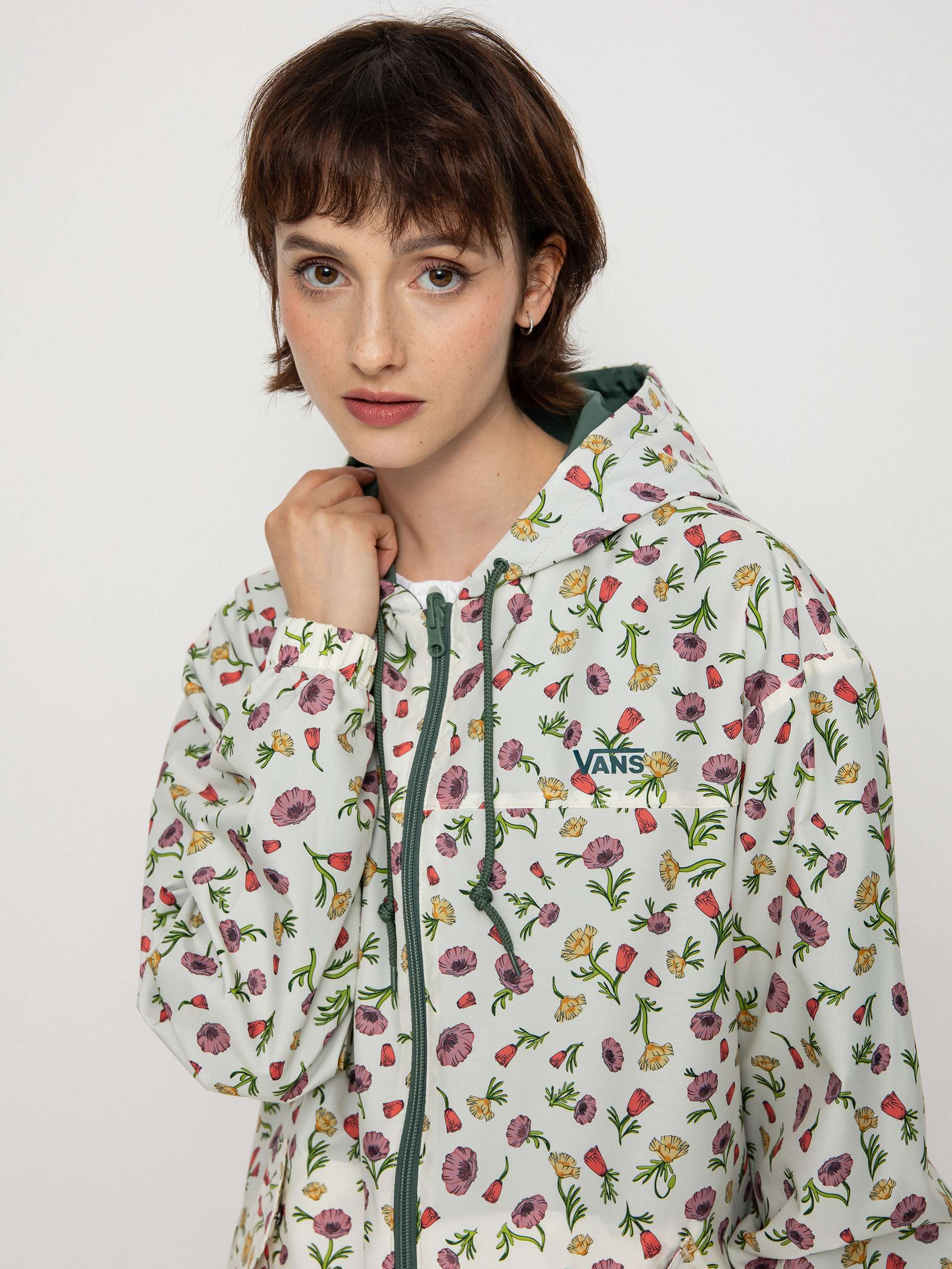 Geacă Vans Mercy Reversible Parka Wmn (califas ditsy duck green)