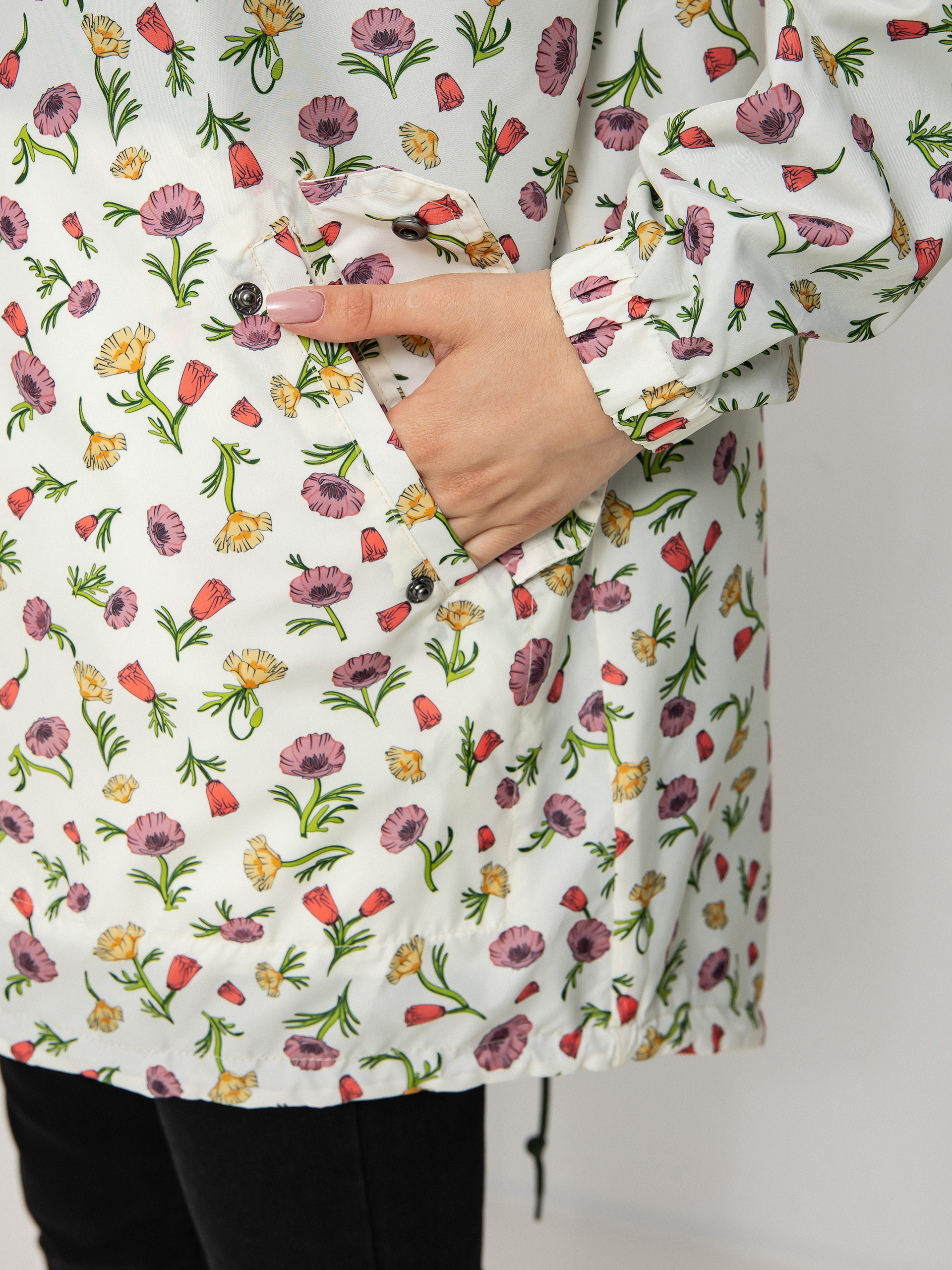 Geacă Vans Mercy Reversible Parka Wmn (califas ditsy duck green)