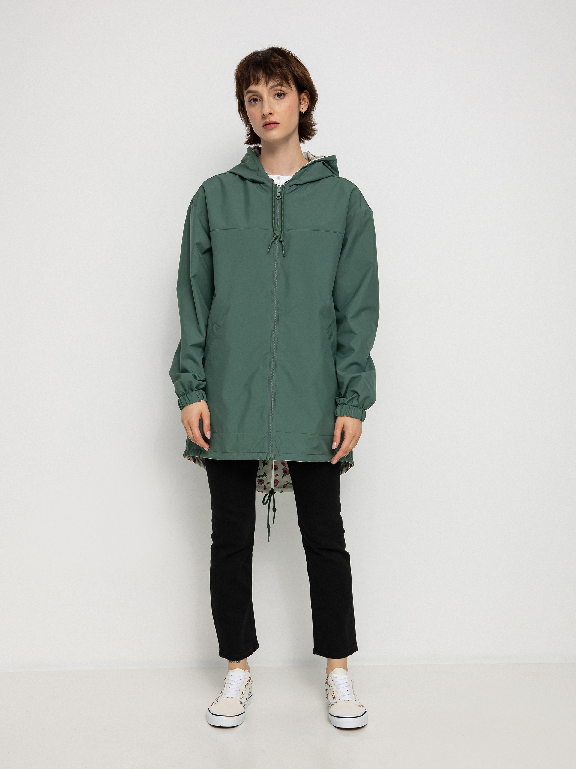 Geacă Vans Mercy Reversible Parka Wmn (califas ditsy duck green)