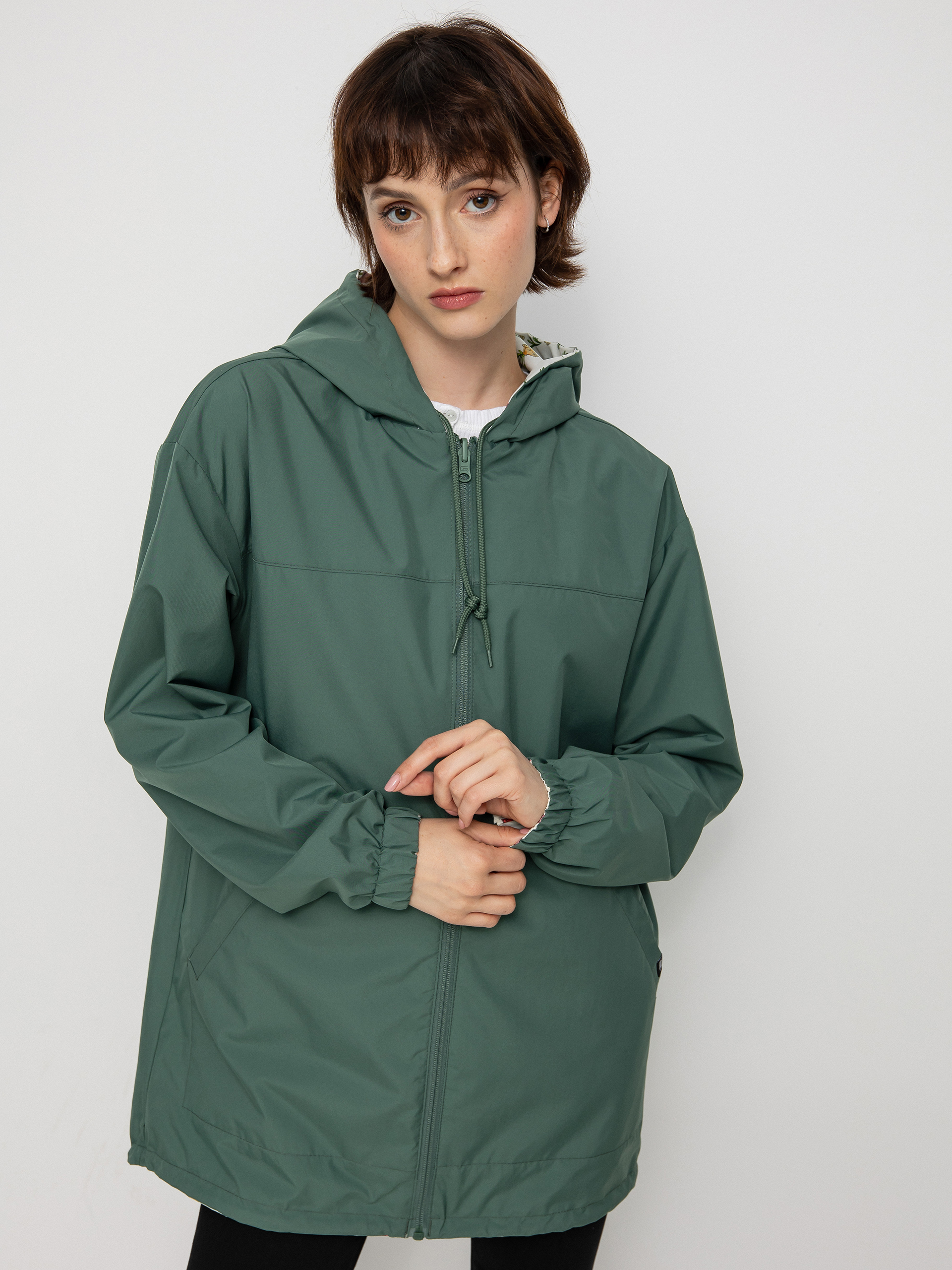 Geacă Vans Mercy Reversible Parka Wmn (califas ditsy duck green)