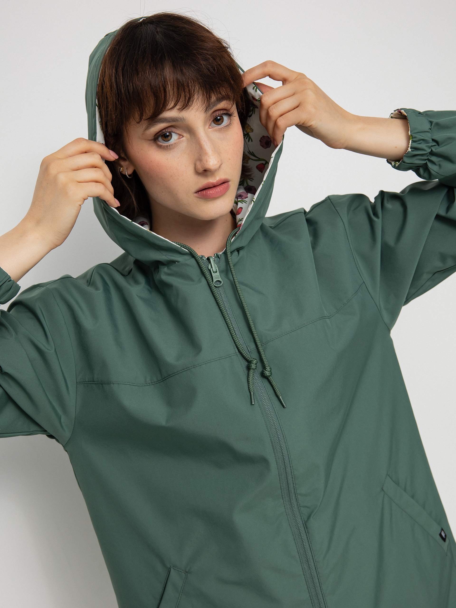 Geacă Vans Mercy Reversible Parka Wmn (califas ditsy duck green)