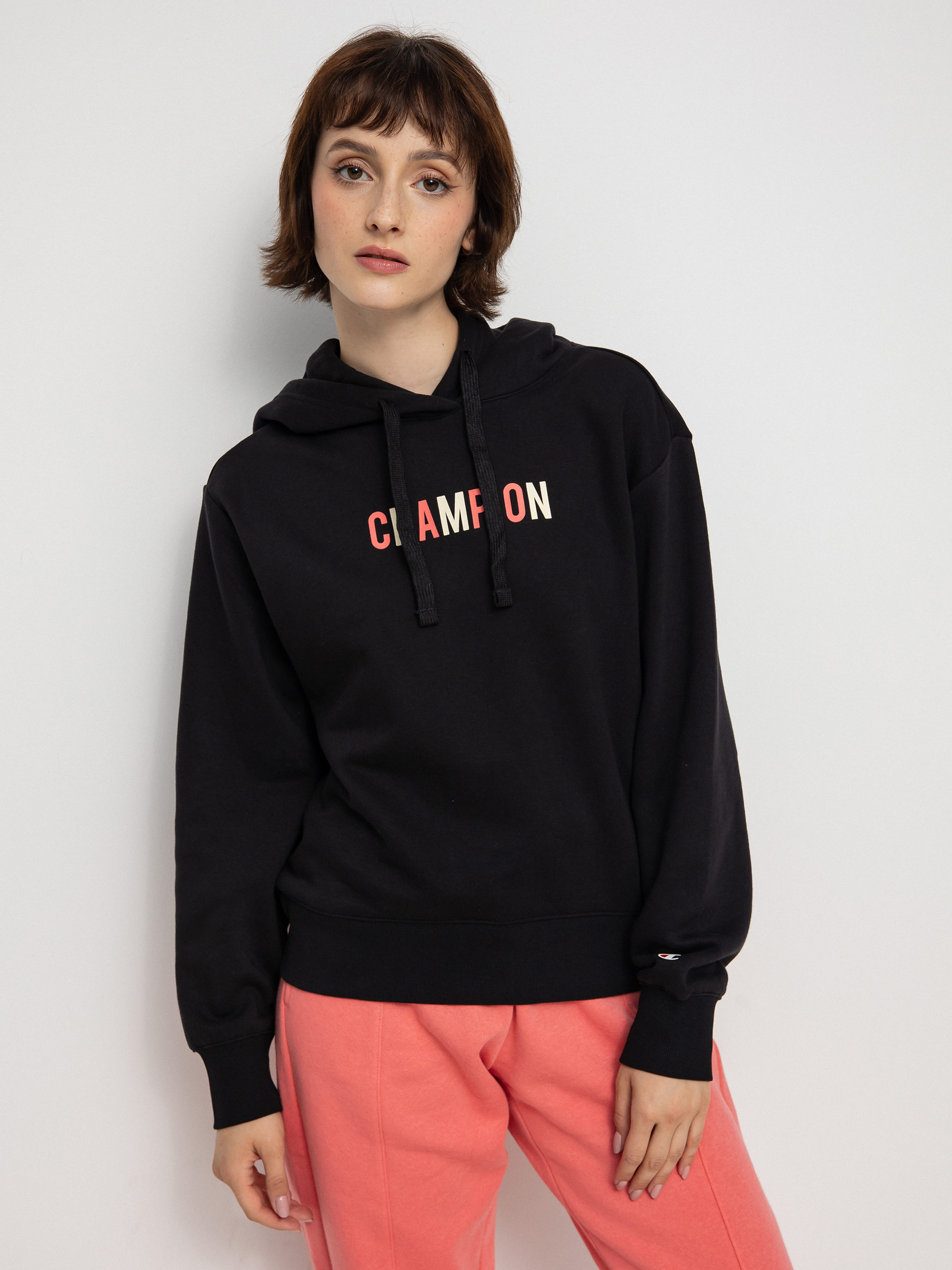 Hanorac cu glugă Champion Legacy Hooded Sweatshirt 115991 HD Wmn (nbk)