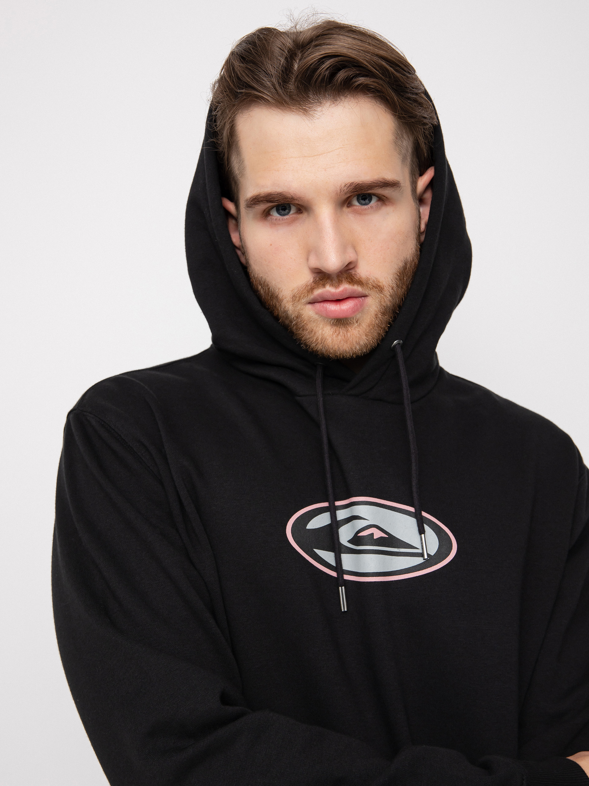 Hanorac Quiksilver Heritage Oval Logo HD (black)