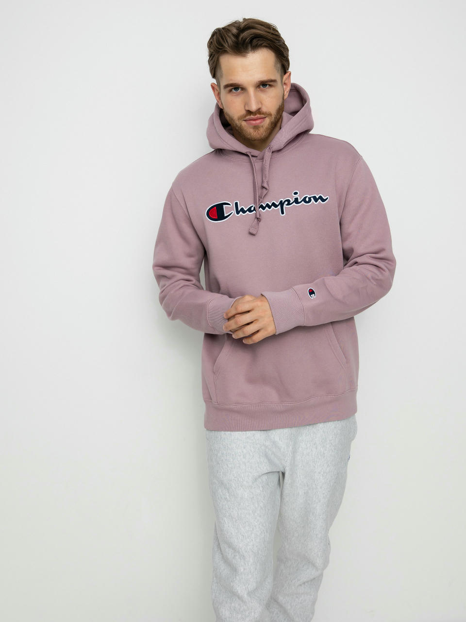 Hanorac cu glugă Champion Hooded Sweatshirt 217858 HD (eby)