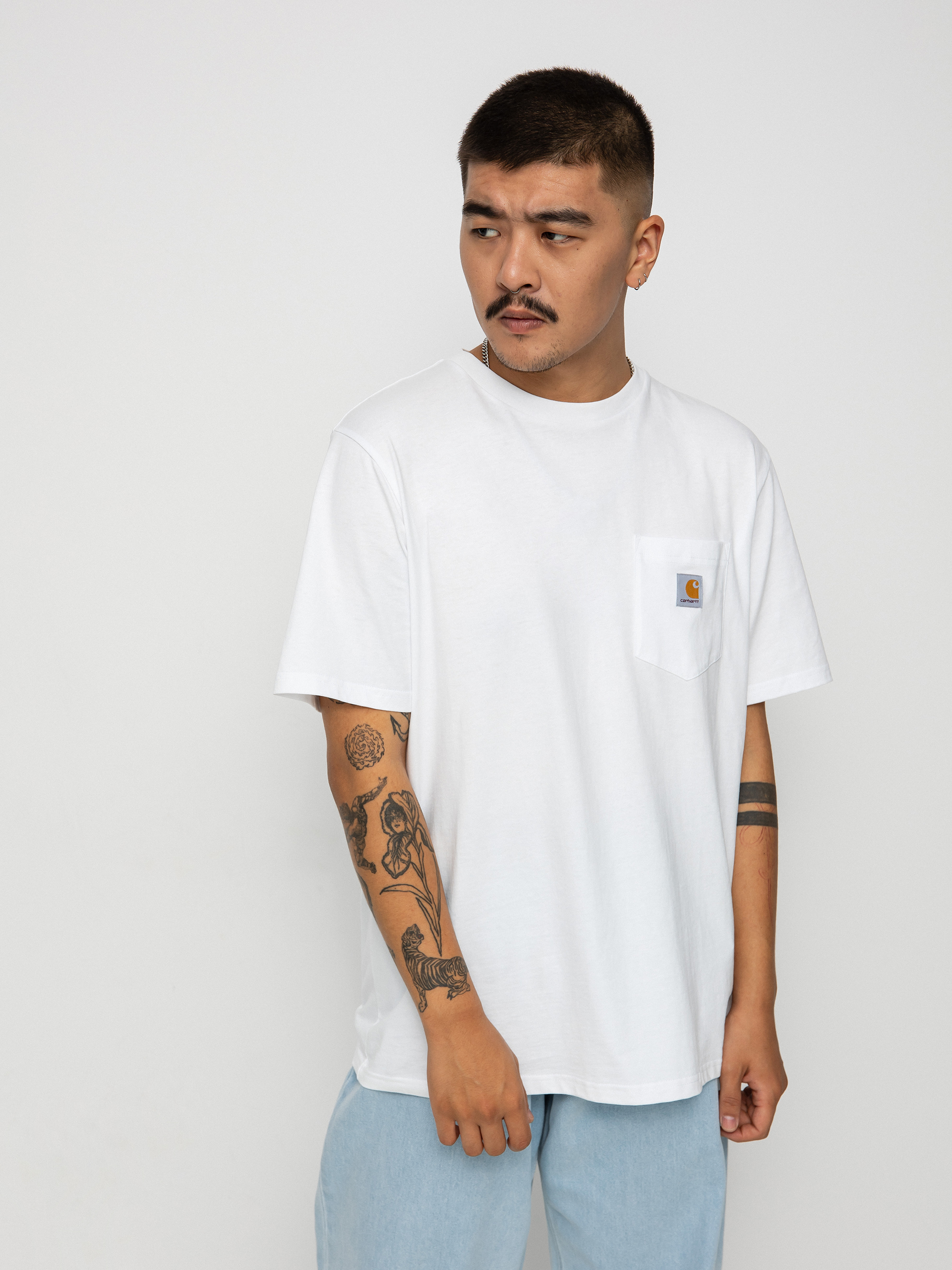 Tricou Carhartt WIP Pocket (white)