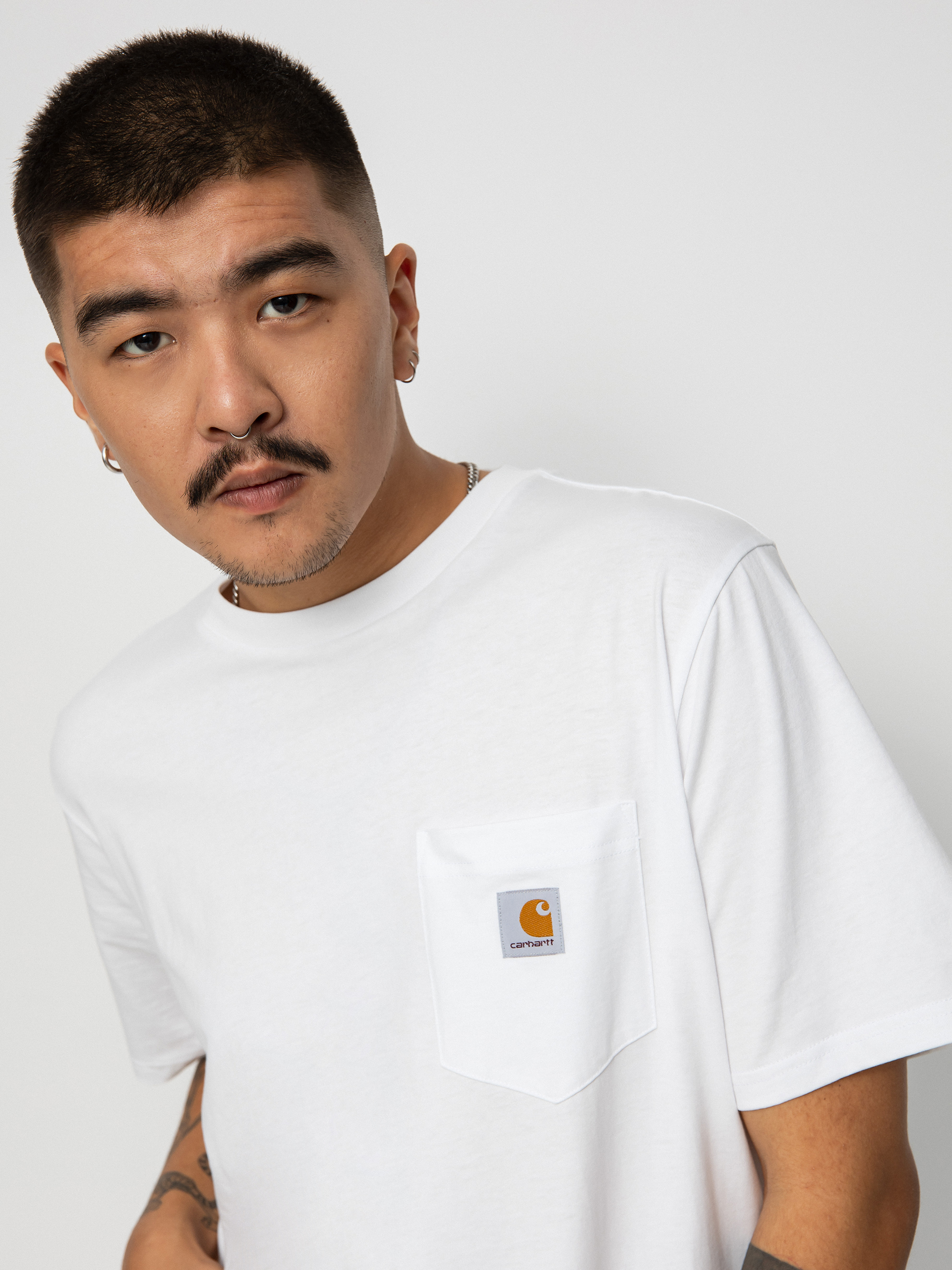 Tricou Carhartt WIP Pocket (white)