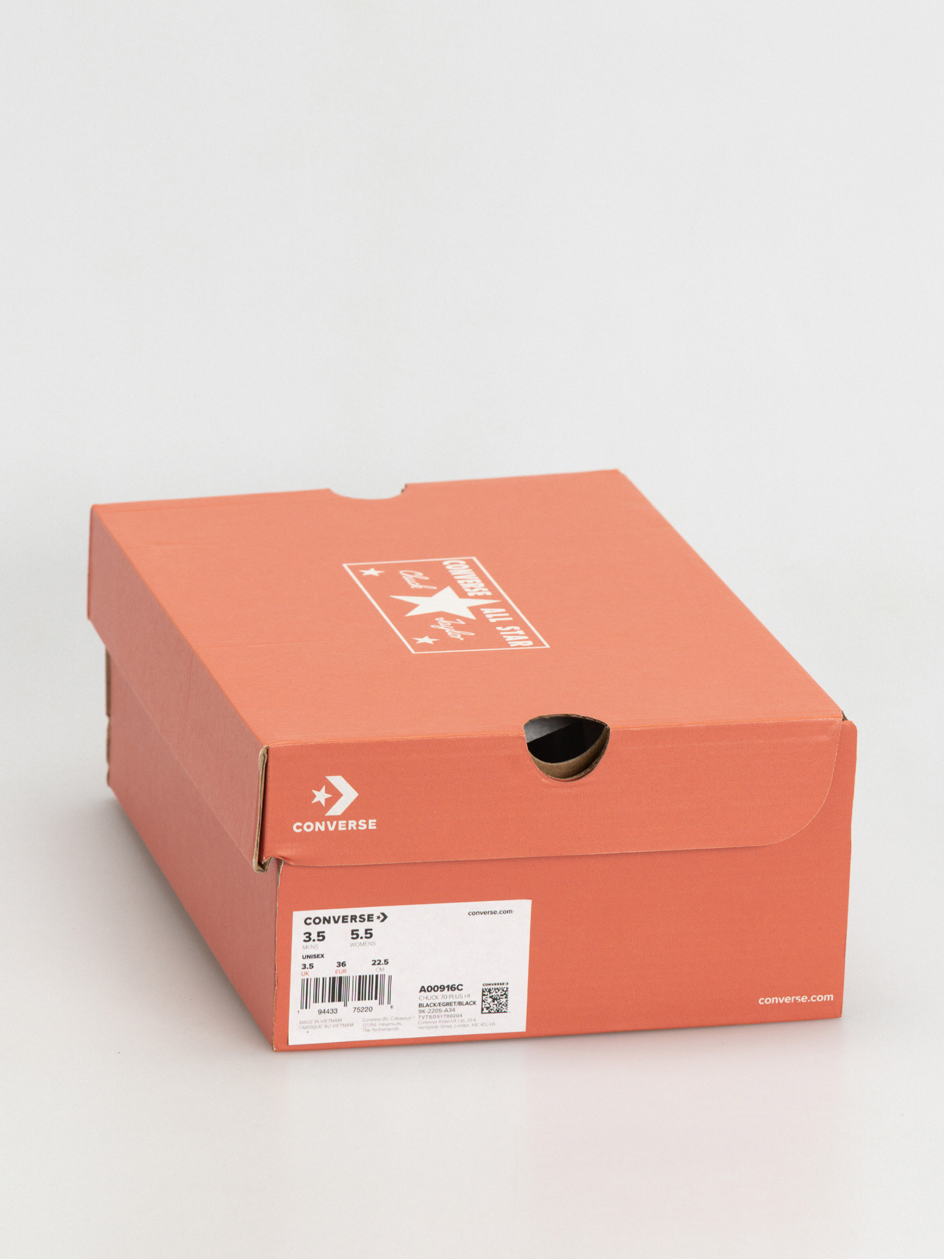 Teniși Converse Chuck 70 Plus Hi (black/egret/black)