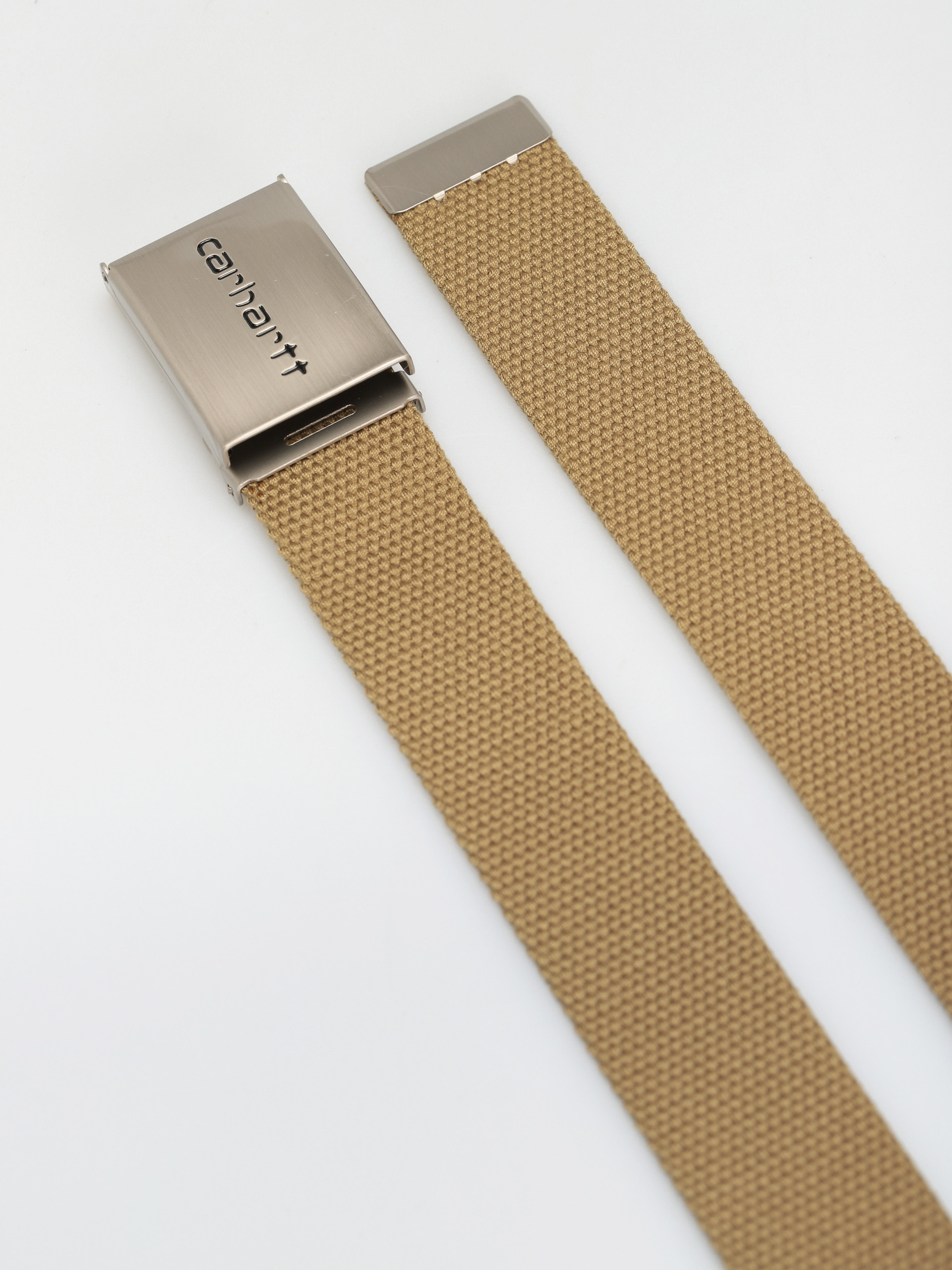 Curea Carhartt WIP Clip Belt Chrome (leather)