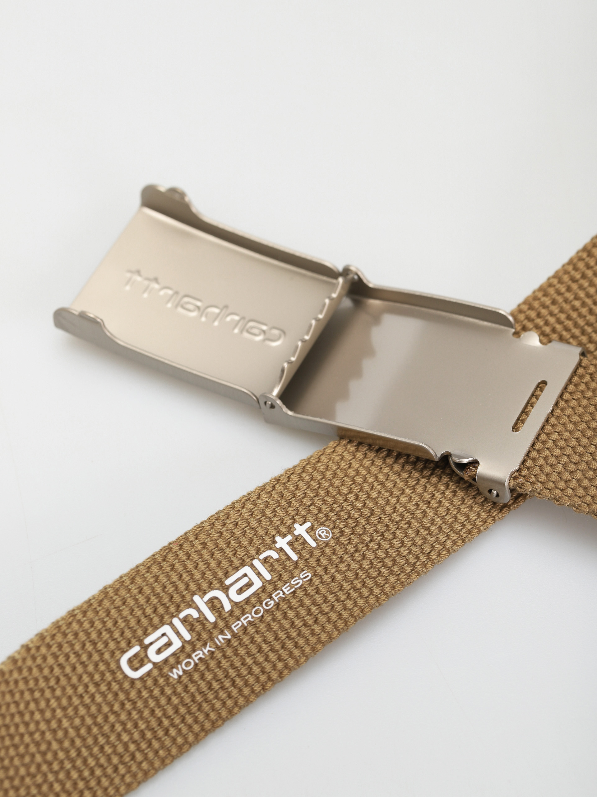 Curea Carhartt WIP Clip Belt Chrome (leather)