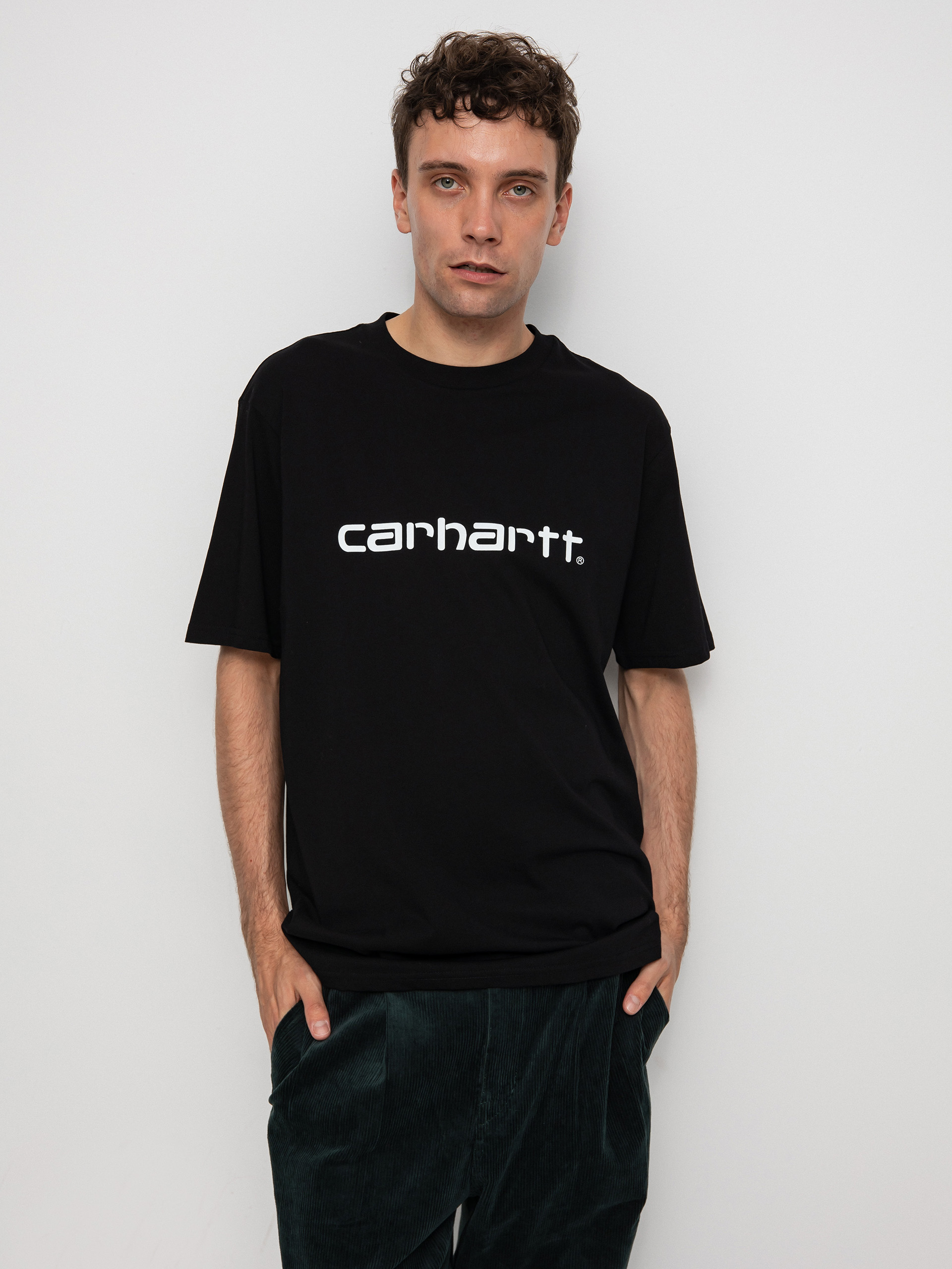 Tricou Carhartt WIP Script (black/white)