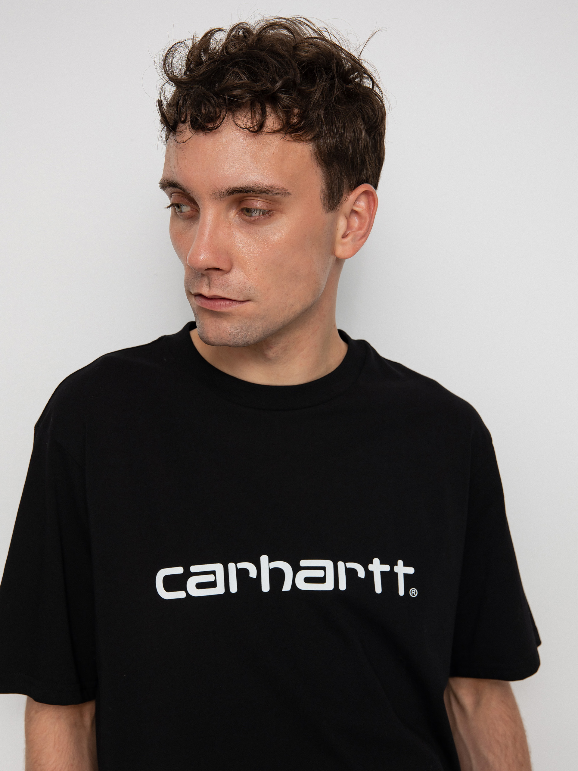 Tricou Carhartt WIP Script (black/white)