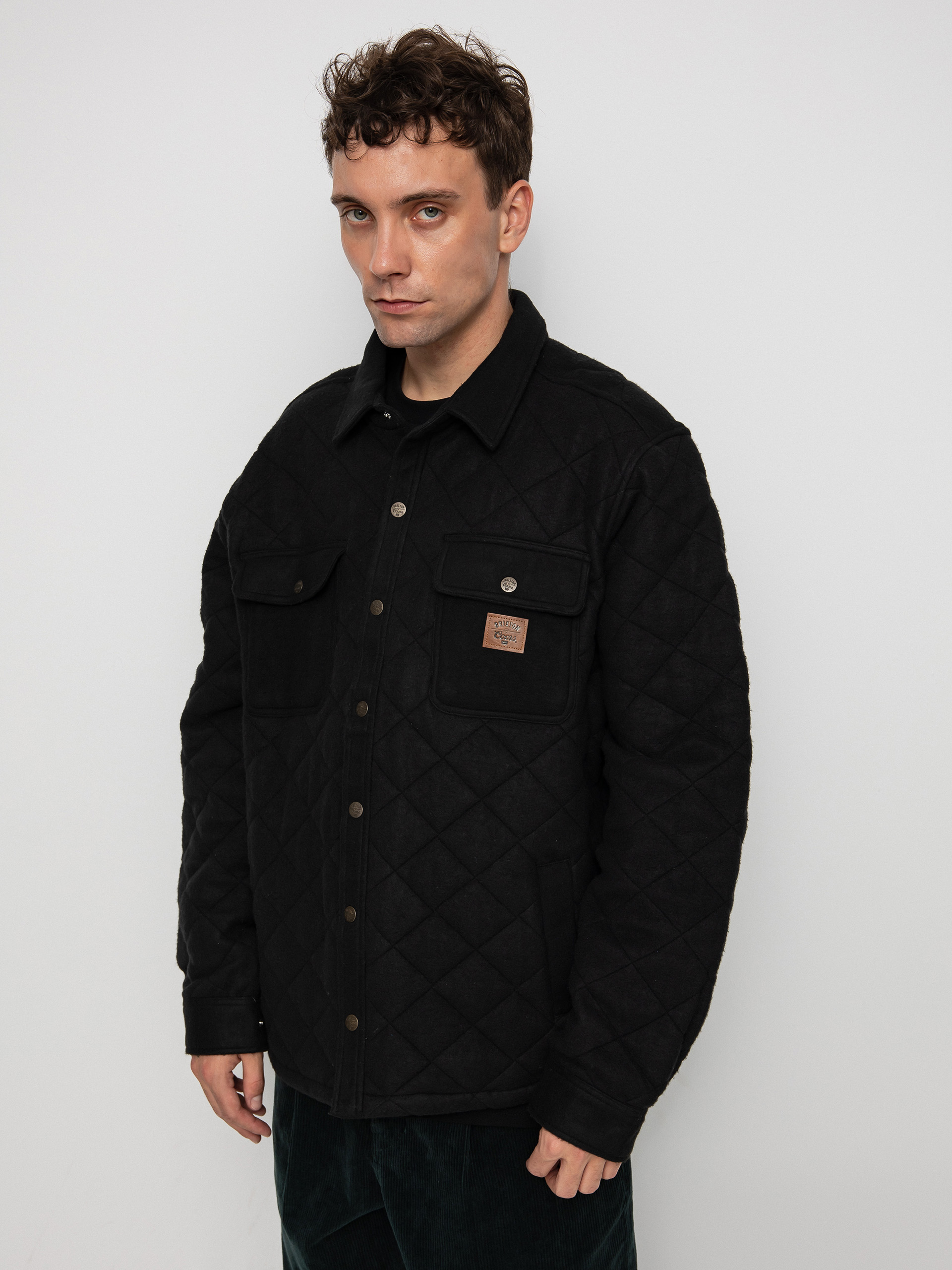 Geacă Brixton Coors Cass Quilted Fleece (black)