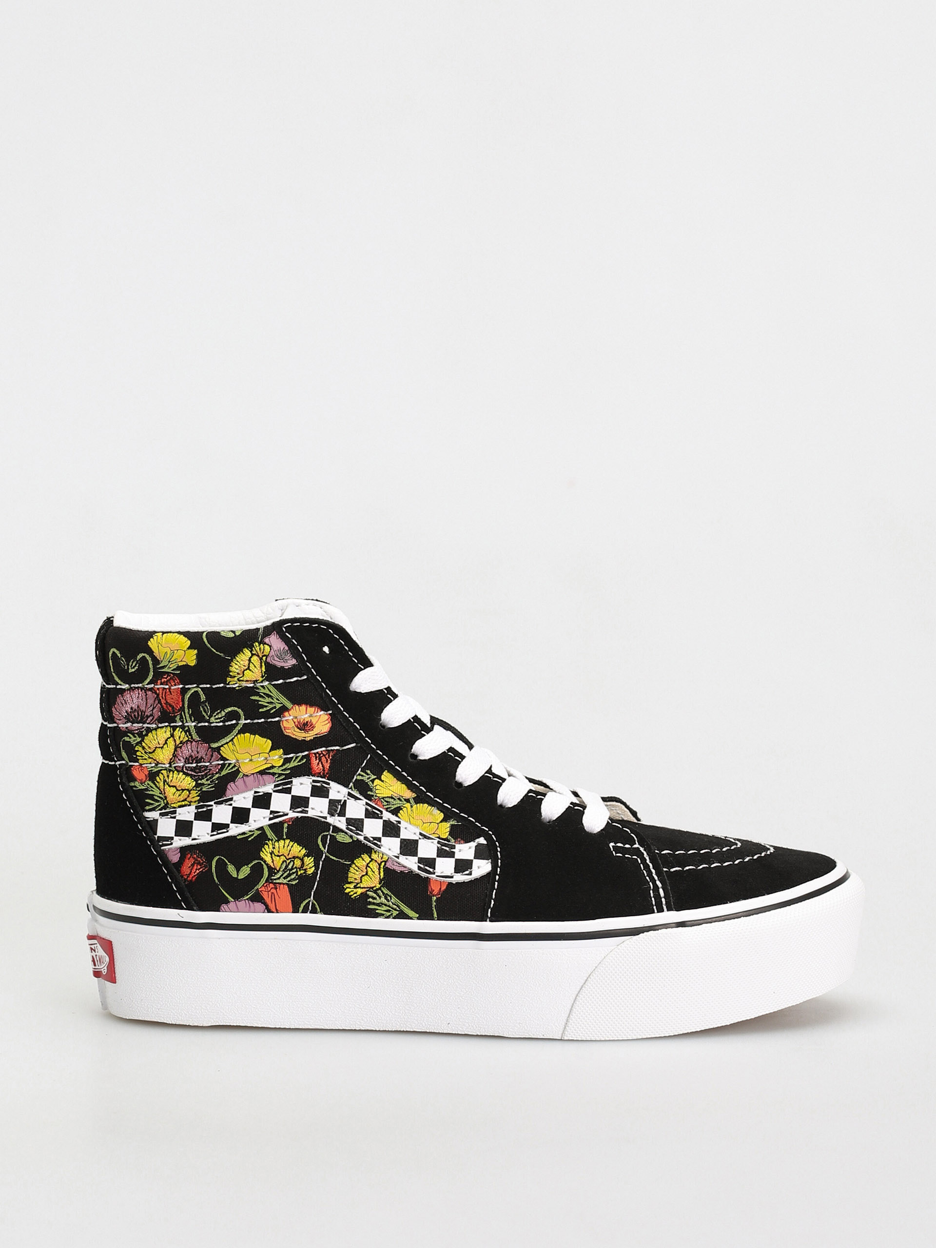 Pantofi Vans Sk8 Hi Platform 2.0 (poppy checkerboard black/multi)