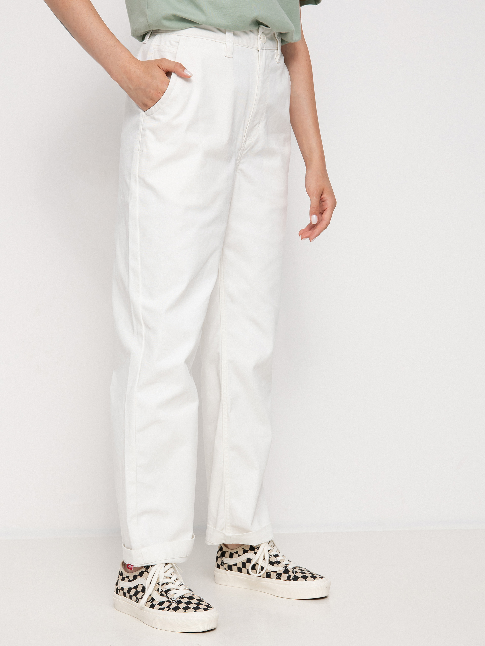 Pantaloni Vans Authentic Chino Wmn (authentic marshmallow)