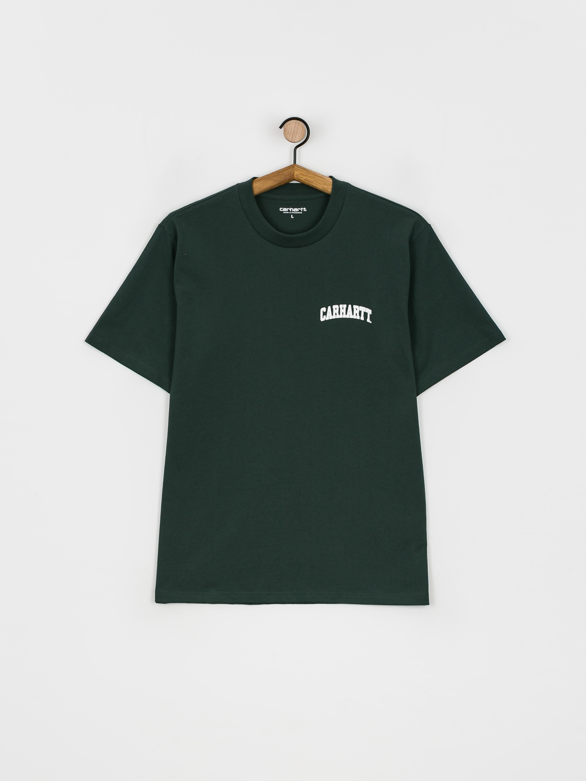 Tricou Carhartt WIP University Script (juniper/white)