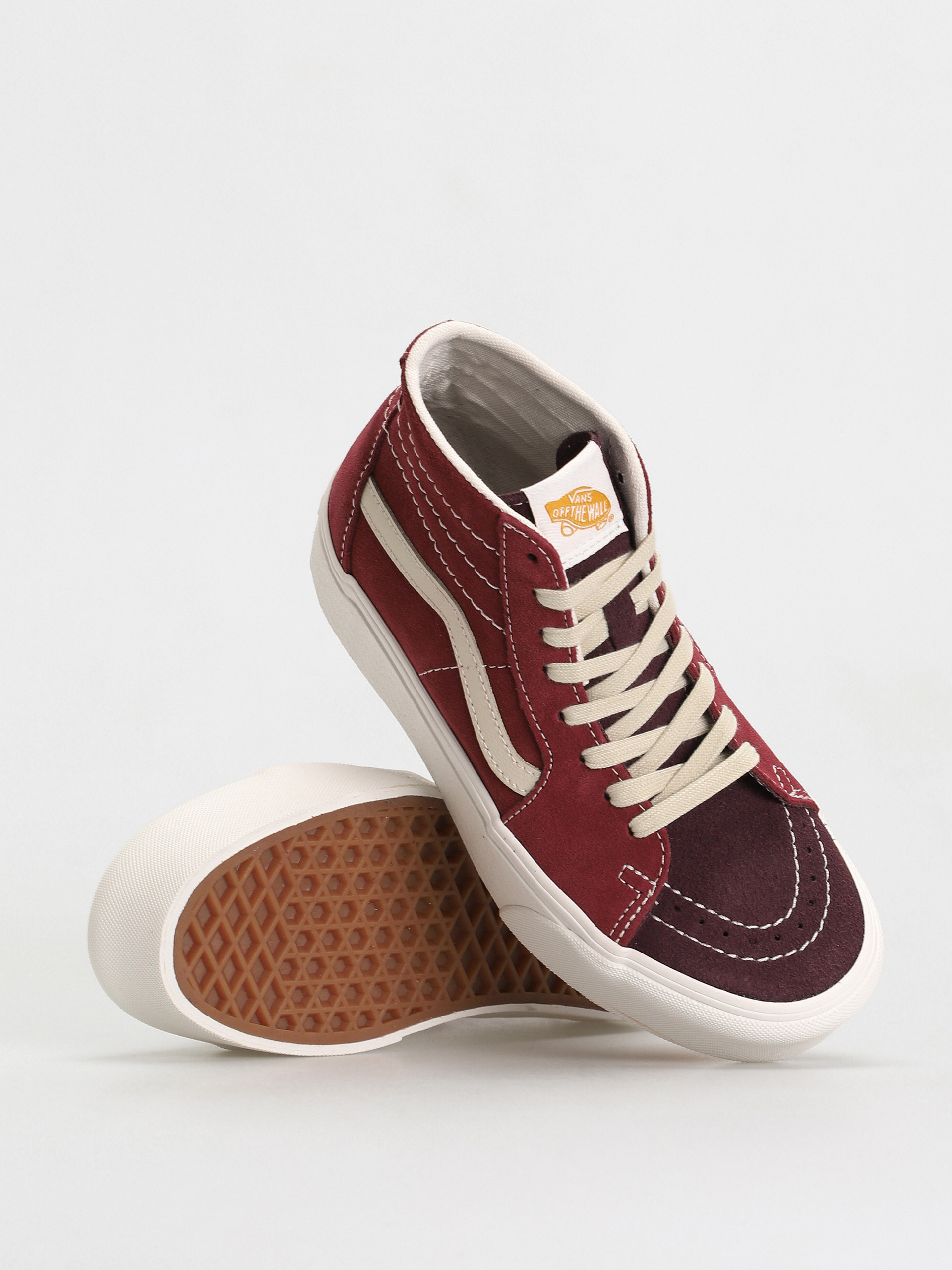 Pantofi Vans Sk8 Hi Tapered Stackform (varsity suede tawny port)