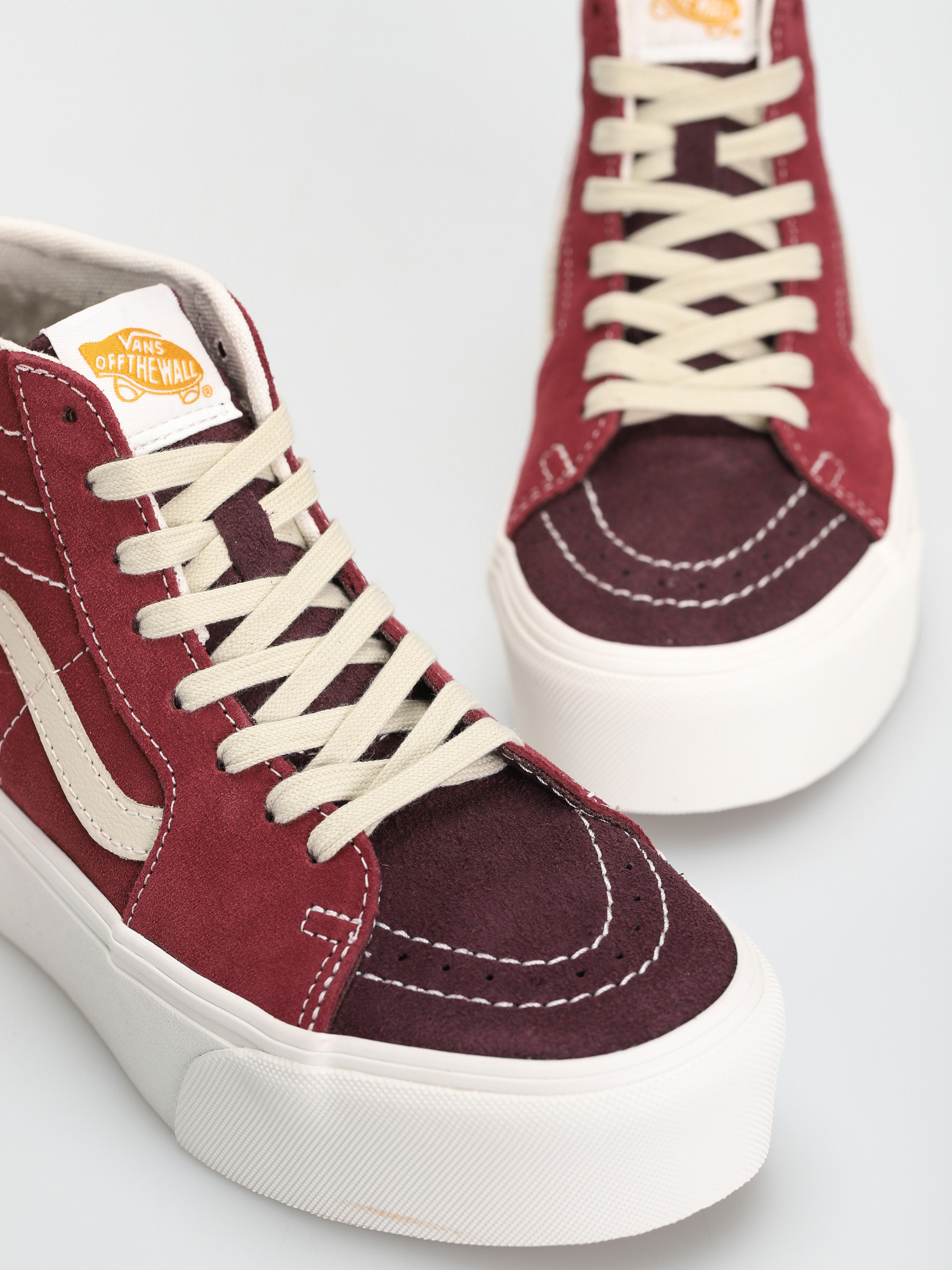 Pantofi Vans Sk8 Hi Tapered Stackform (varsity suede tawny port)