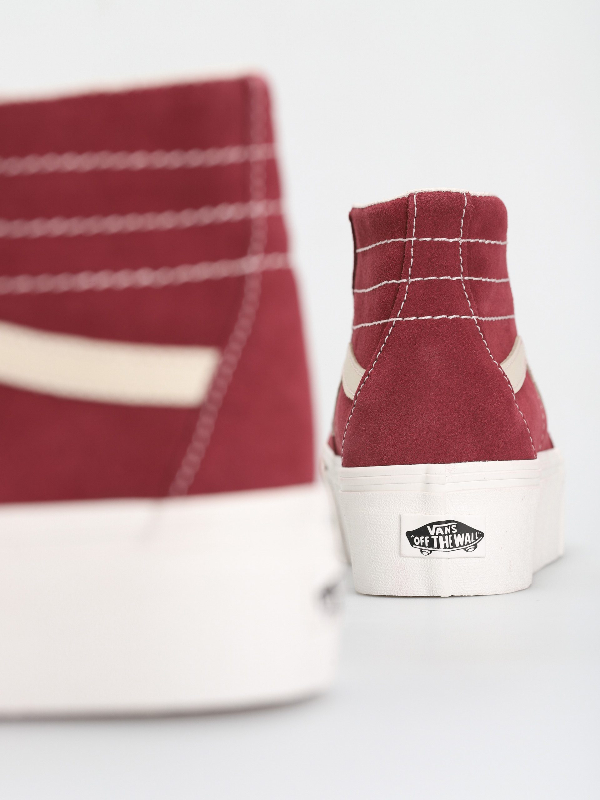 Pantofi Vans Sk8 Hi Tapered Stackform (varsity suede tawny port)