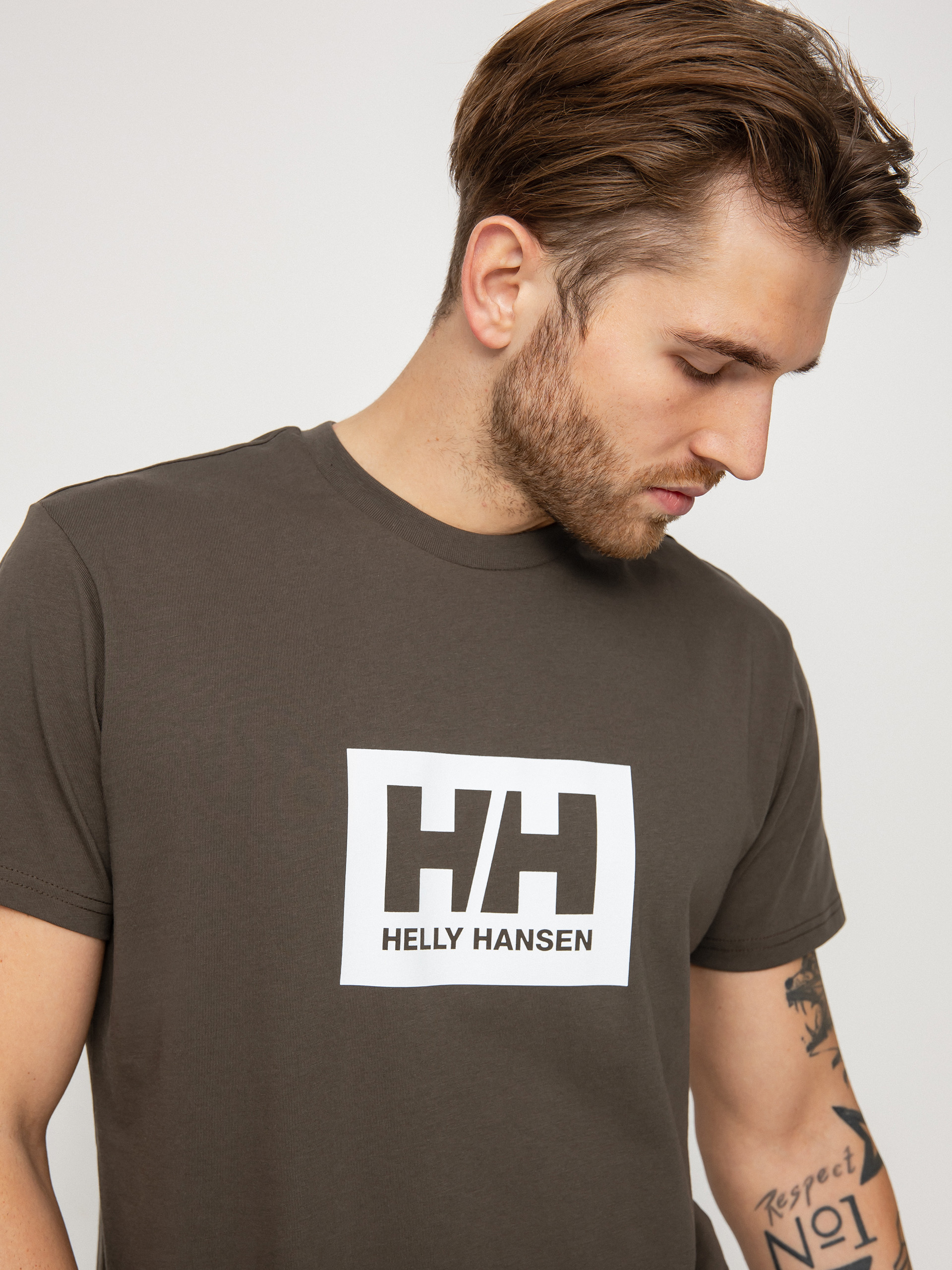 Tricou Helly Hansen Box (beluga)