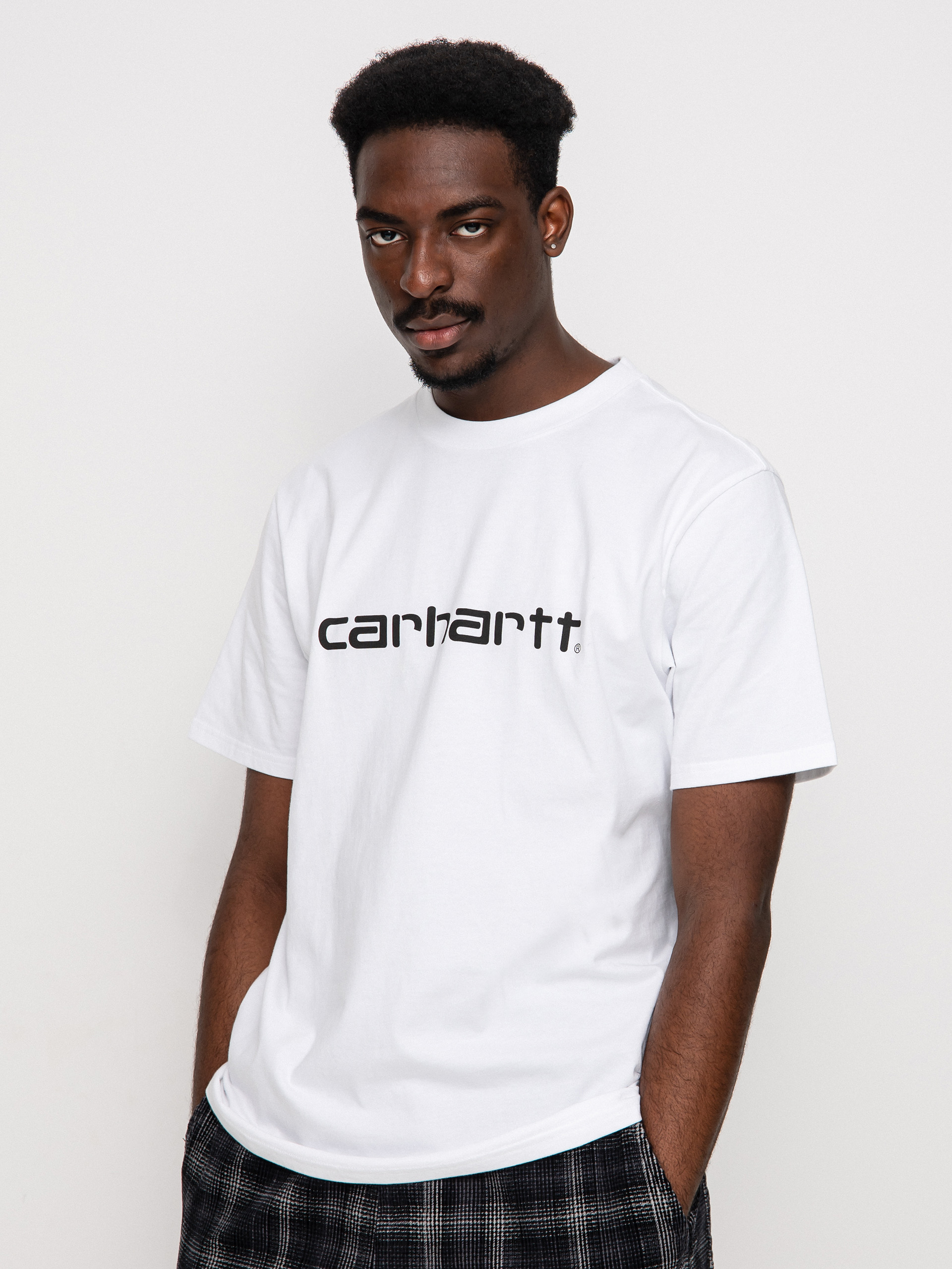 Tricou Carhartt WIP Script (white/black)