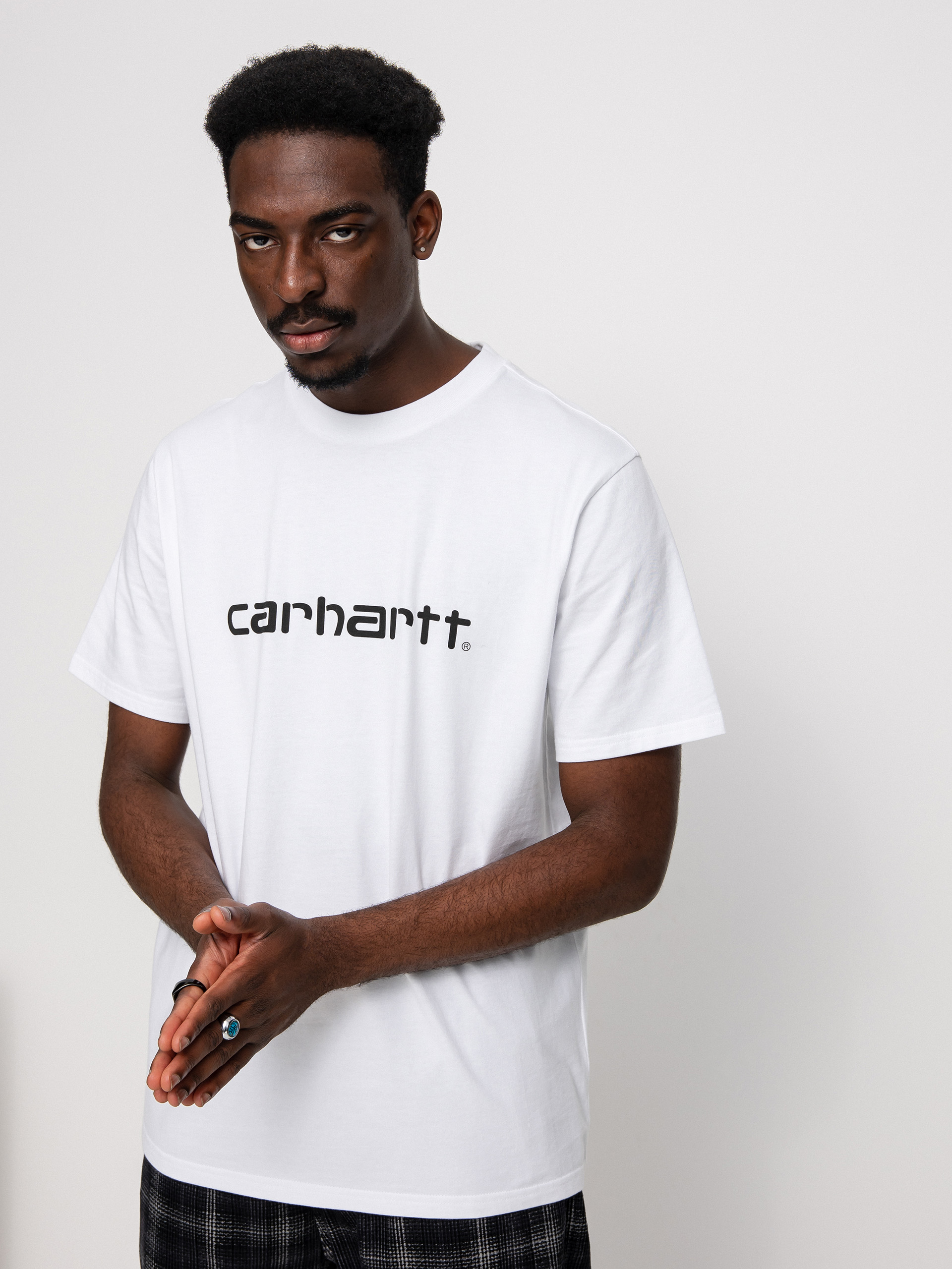 Tricou Carhartt WIP Script (white/black)