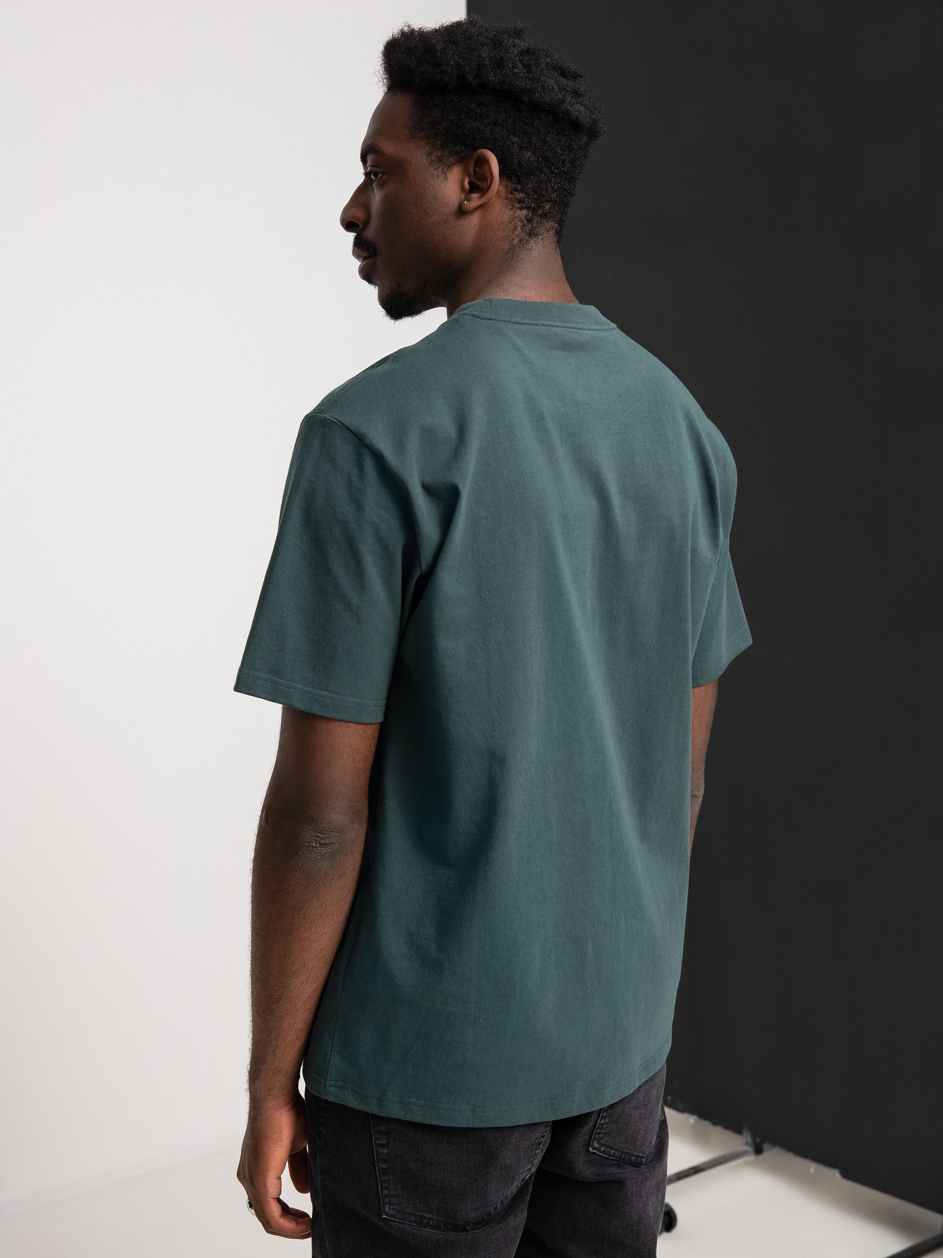 Tricou Carhartt WIP University Script (juniper/white)
