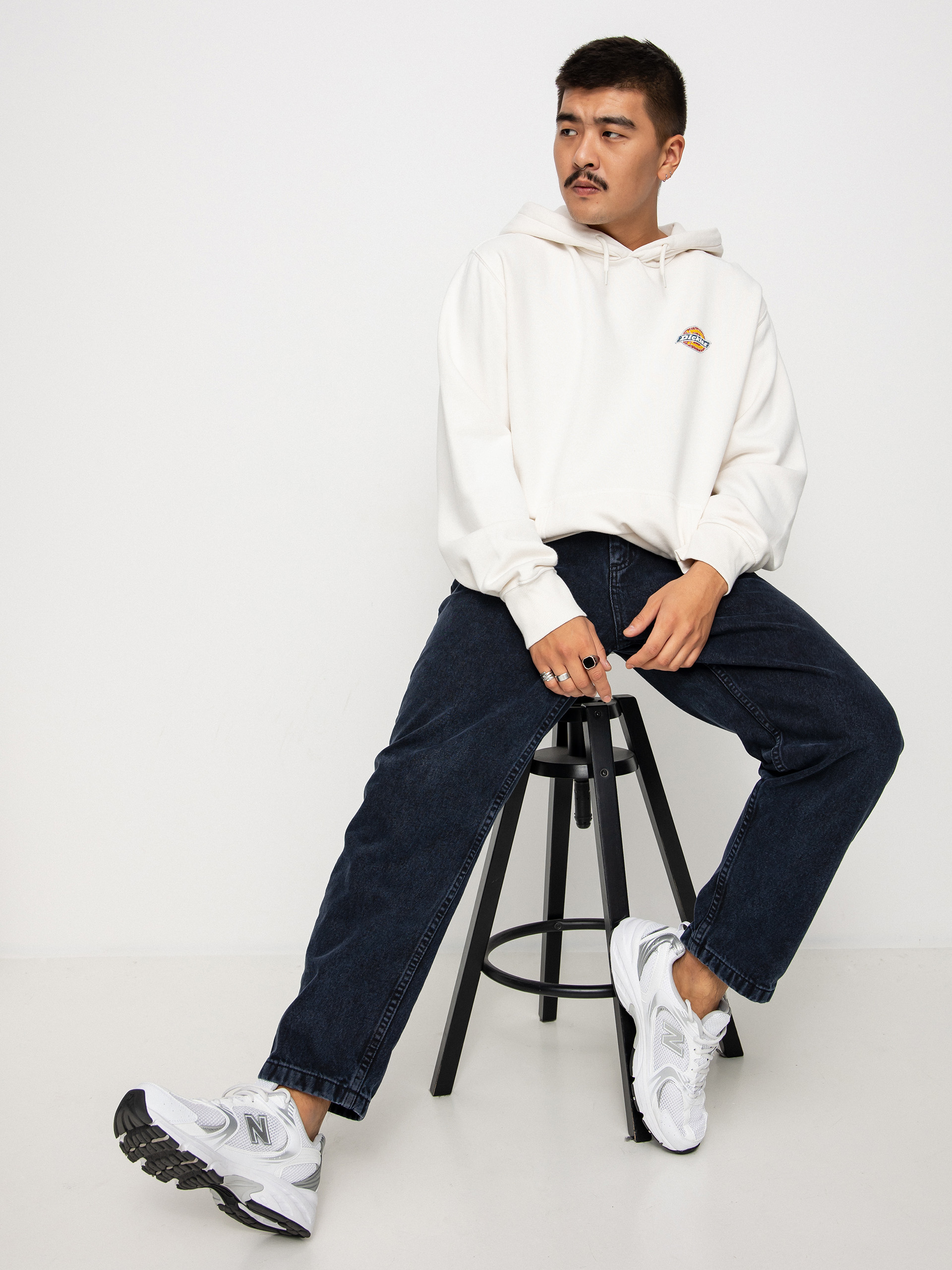 Hanorac cu glugă Dickies Icon Washed HD (ecru)