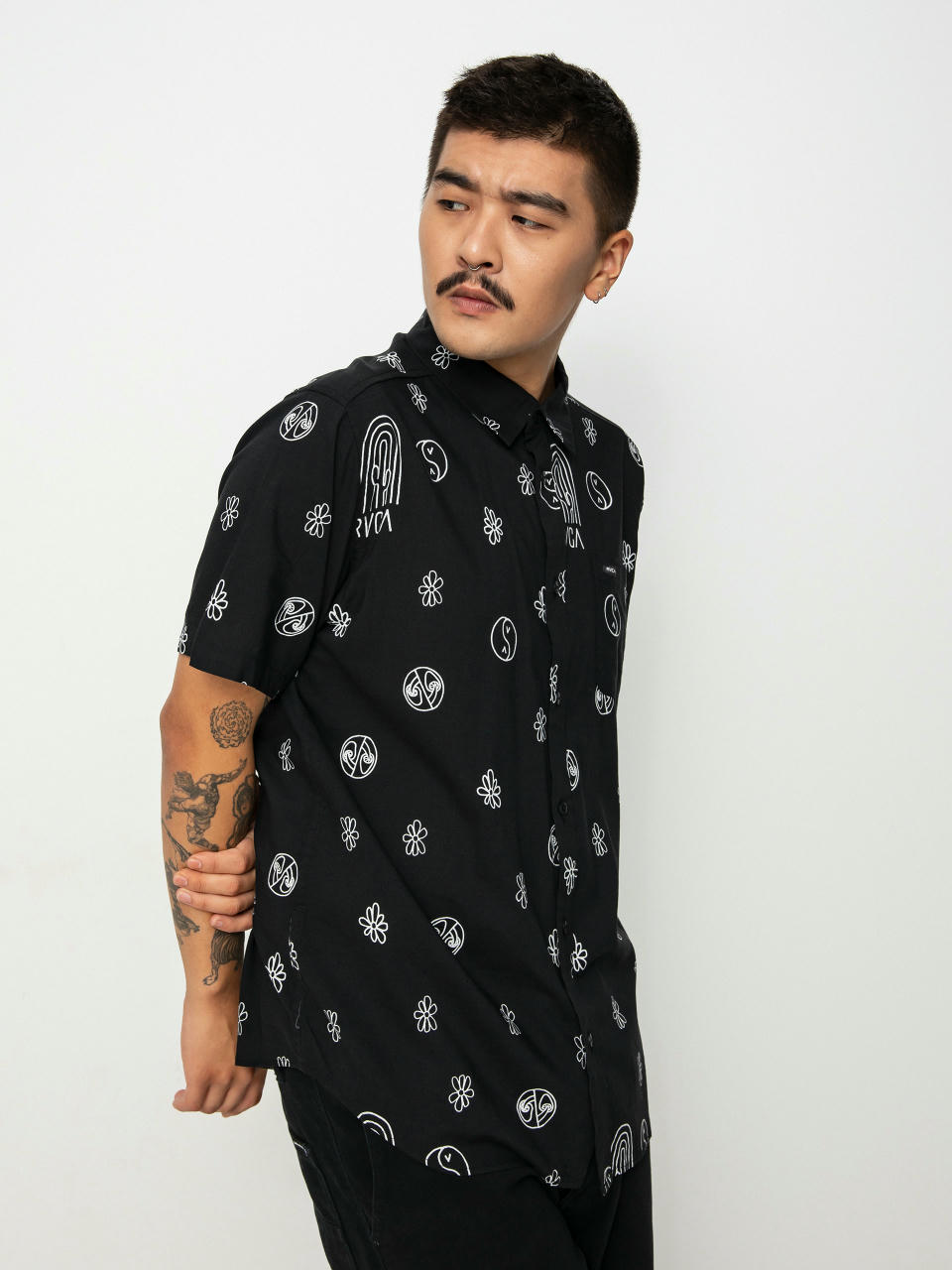 Cămașă RVCA Hippy Bits (black)