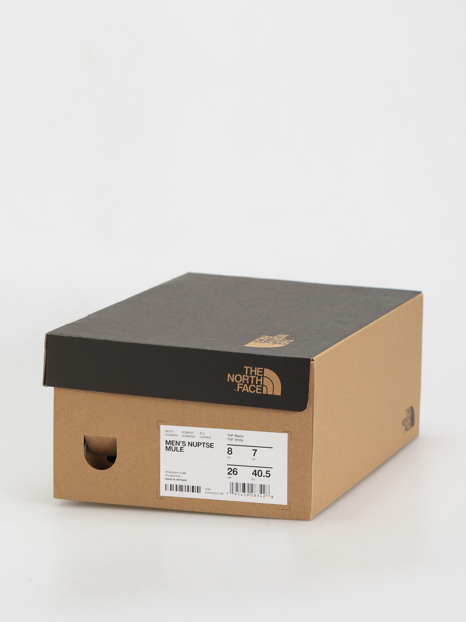 Pantofi The North Face Nuptse Mule (tnf black/tnf white)