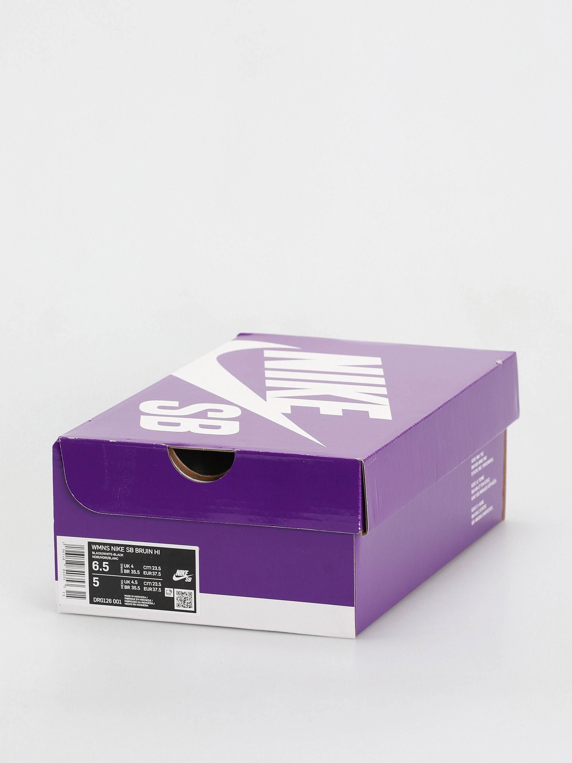 Pantofi Nike SB Bruin High Wmn (black/white black gum light brown)