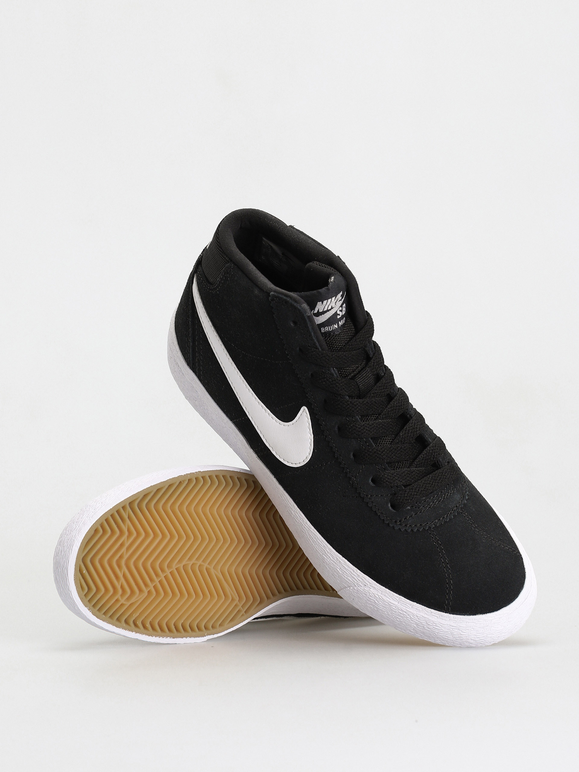 Pantofi Nike SB Bruin High Wmn (black/white black gum light brown)