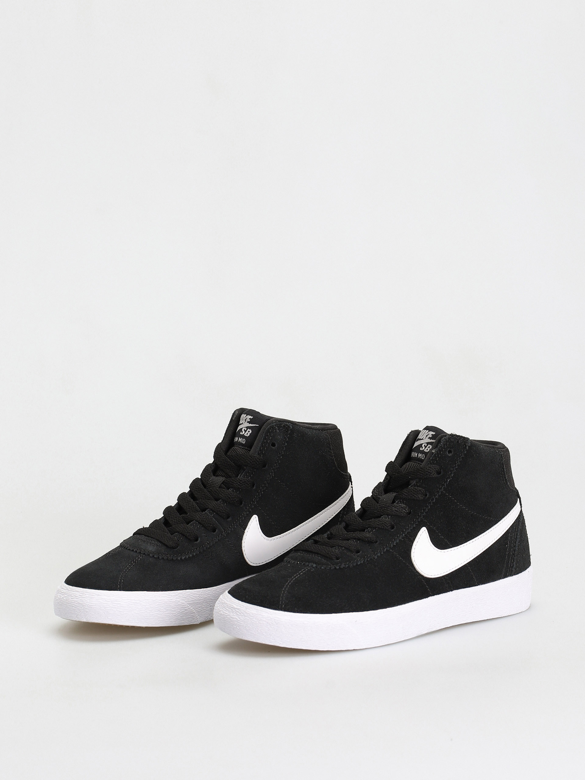 Pantofi Nike SB Bruin High Wmn (black/white black gum light brown)