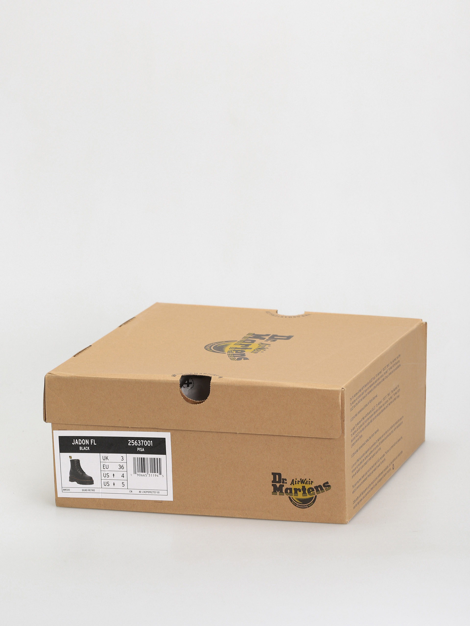Pantofi Dr. Martens Jadon FL Wmn (black pisa natural em toby 900g)