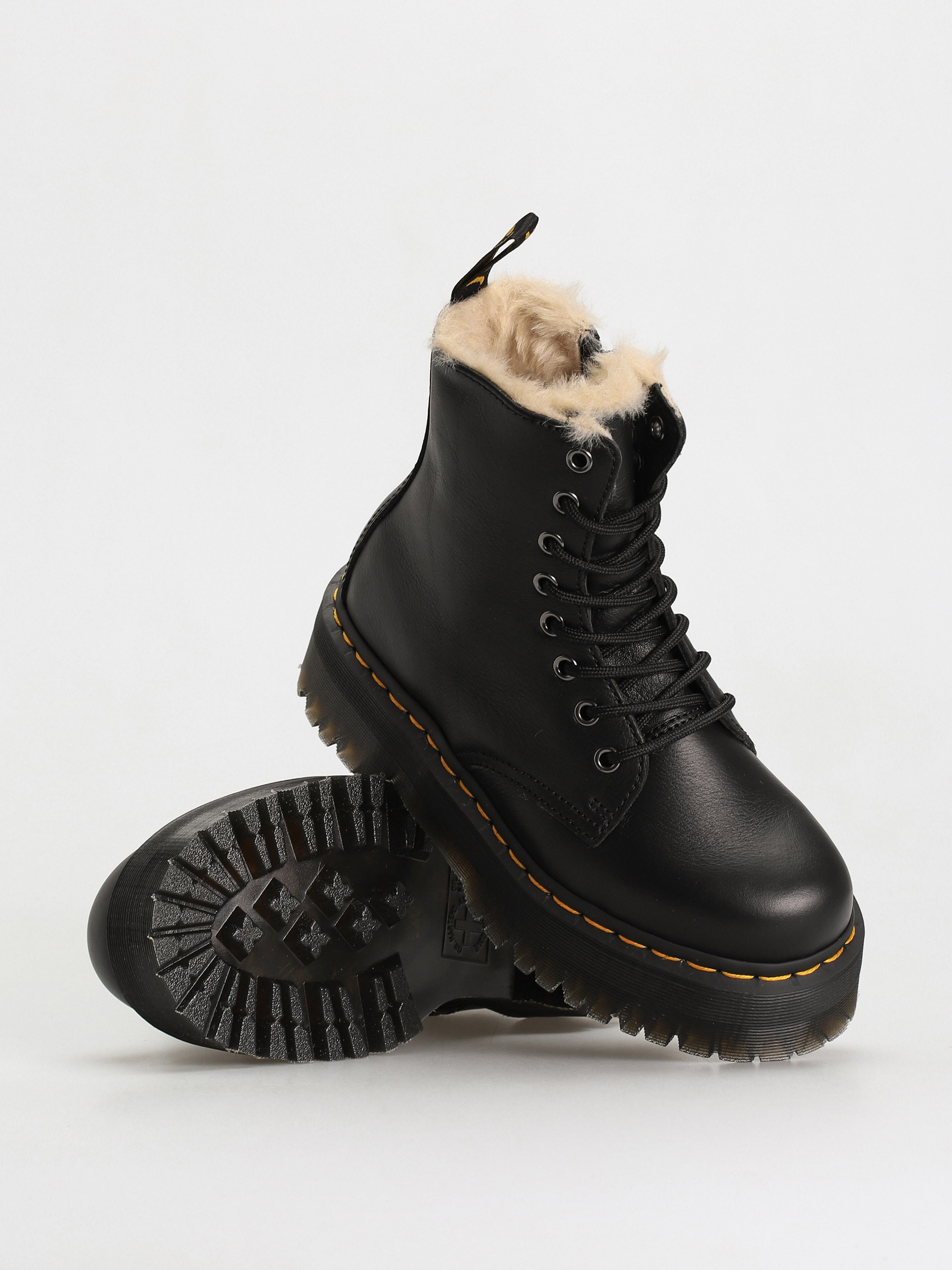Pantofi Dr. Martens Jadon FL Wmn (black pisa natural em toby 900g)