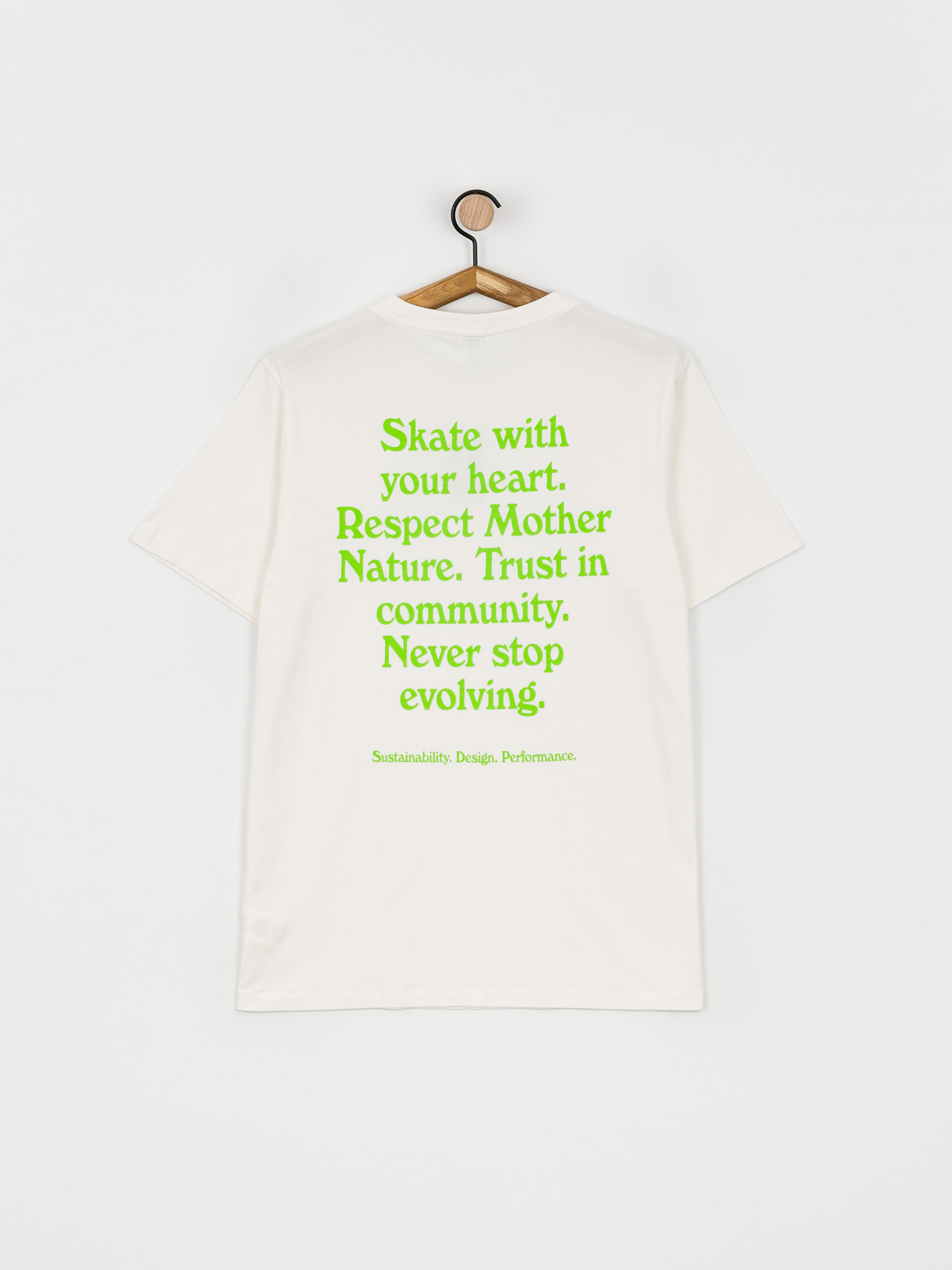 Tricou Cariuma Skate with your Heart (off white)