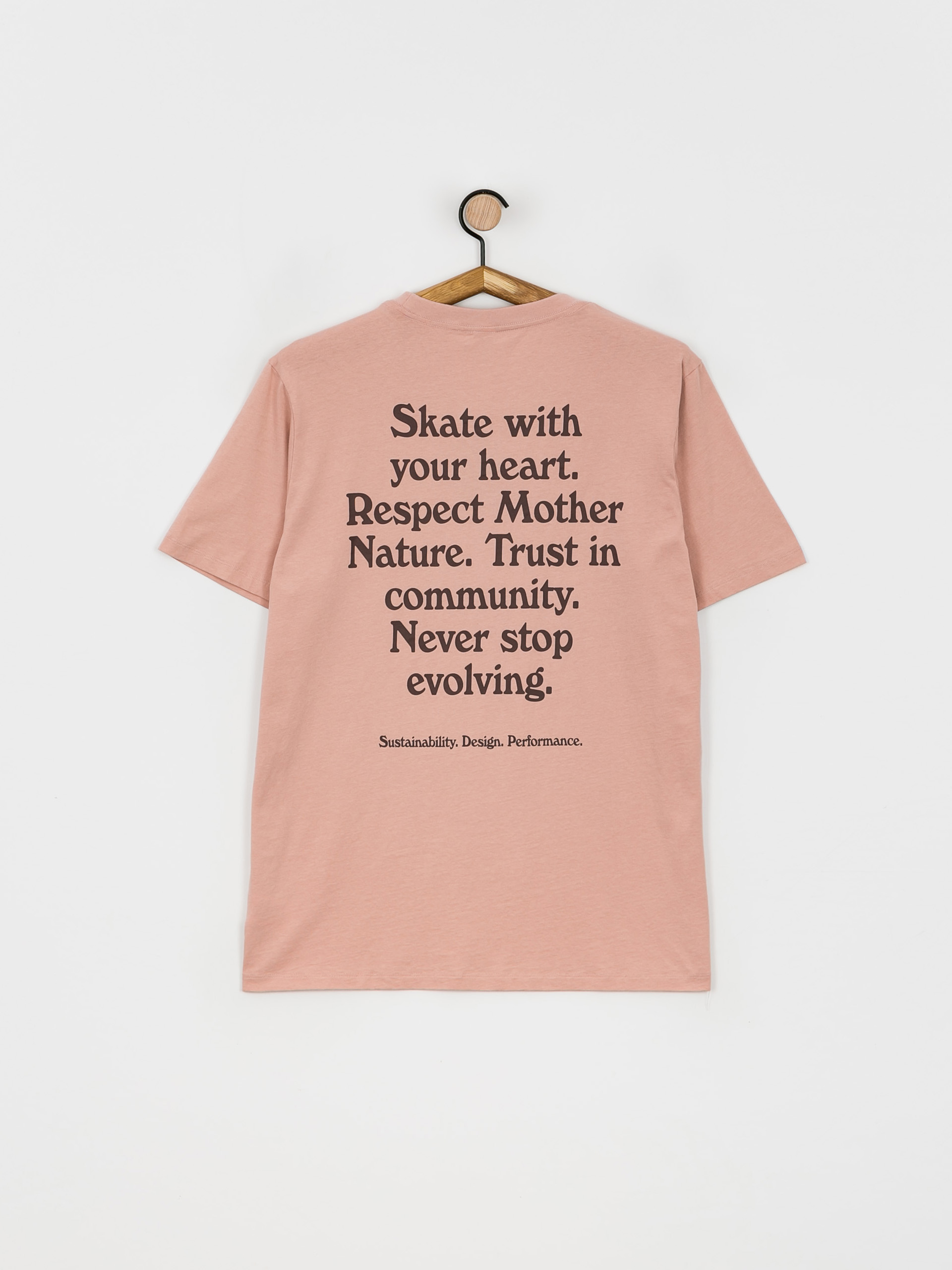 Tricou Cariuma Skate with your Heart (rose)
