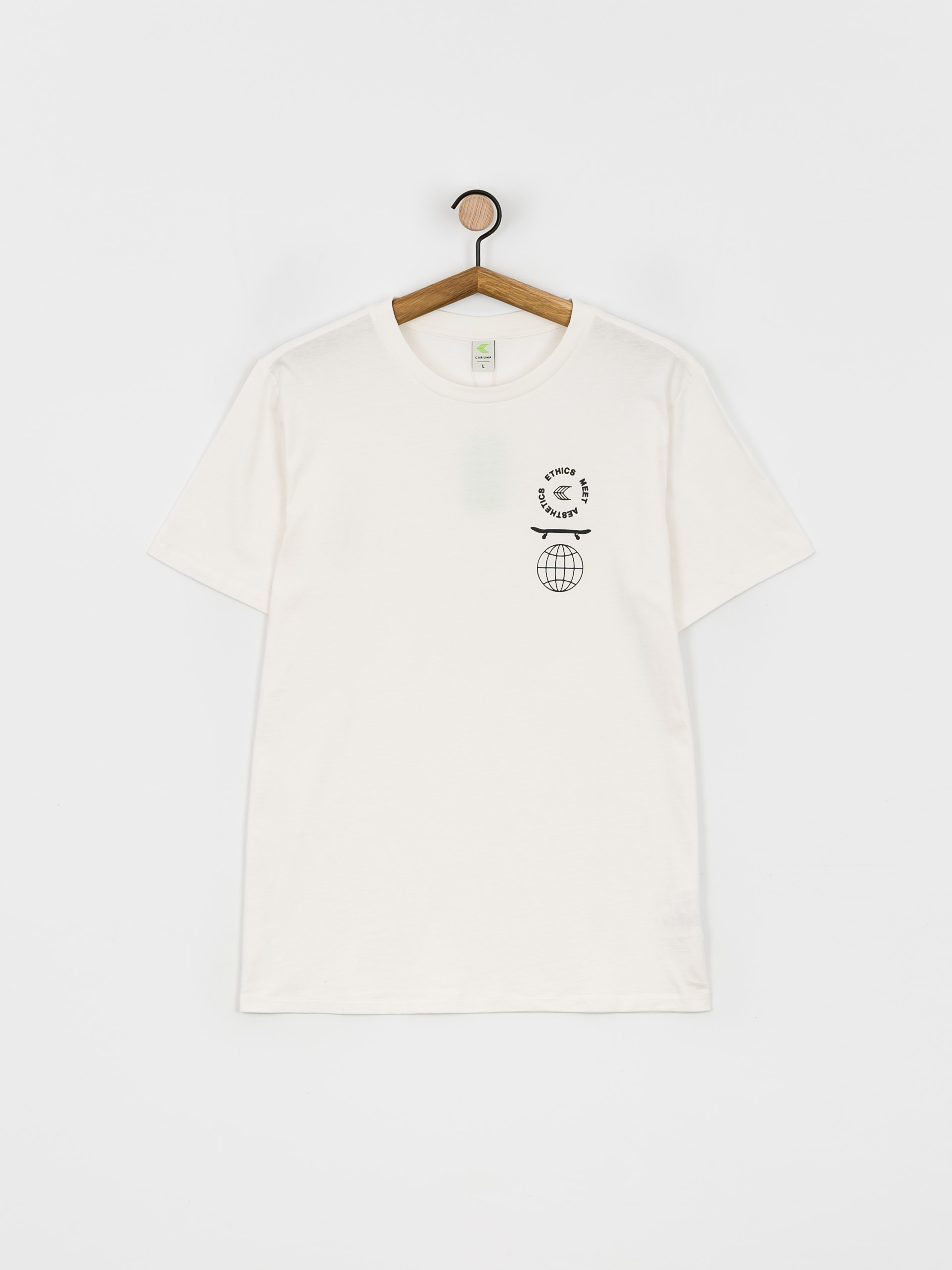 Tricou Cariuma Ethics meet Aesthetics (off white)