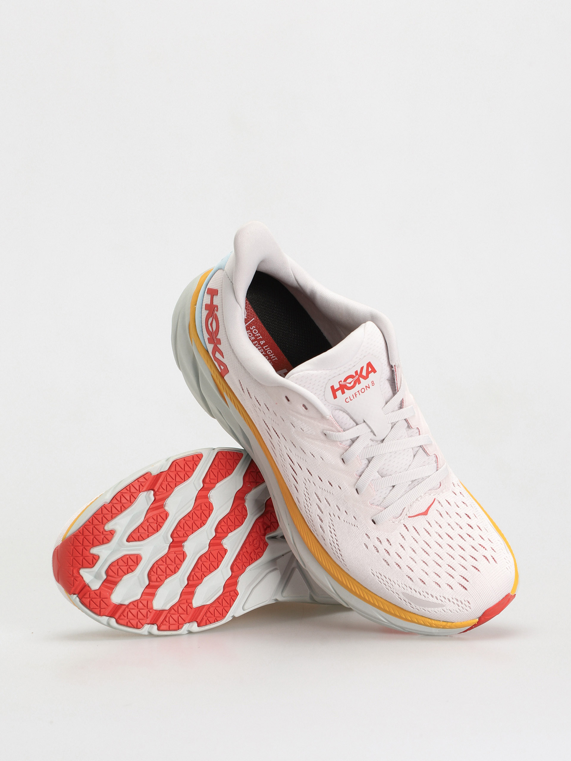 Pantofi Hoka One One Clifton 8 (nimbus cloud/blanc de blanc)