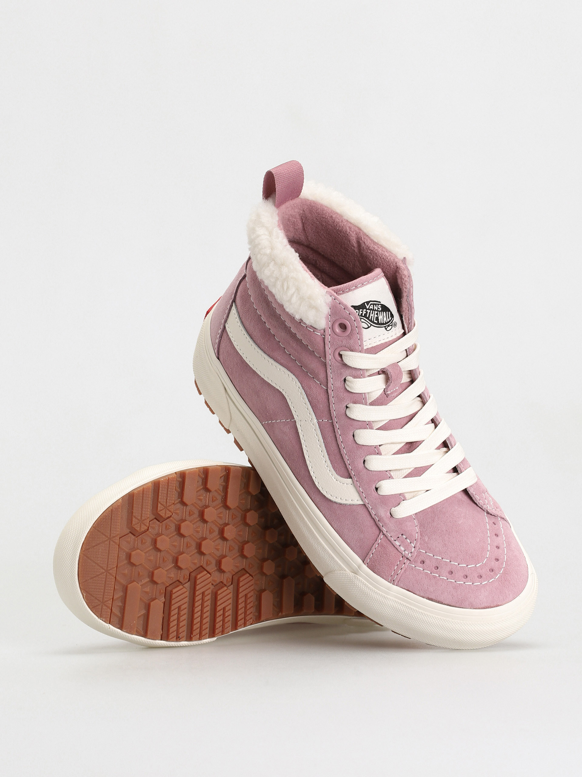 Pantofi Vans Sk8 Hi MTE 1 (suede/sherpa lilas)