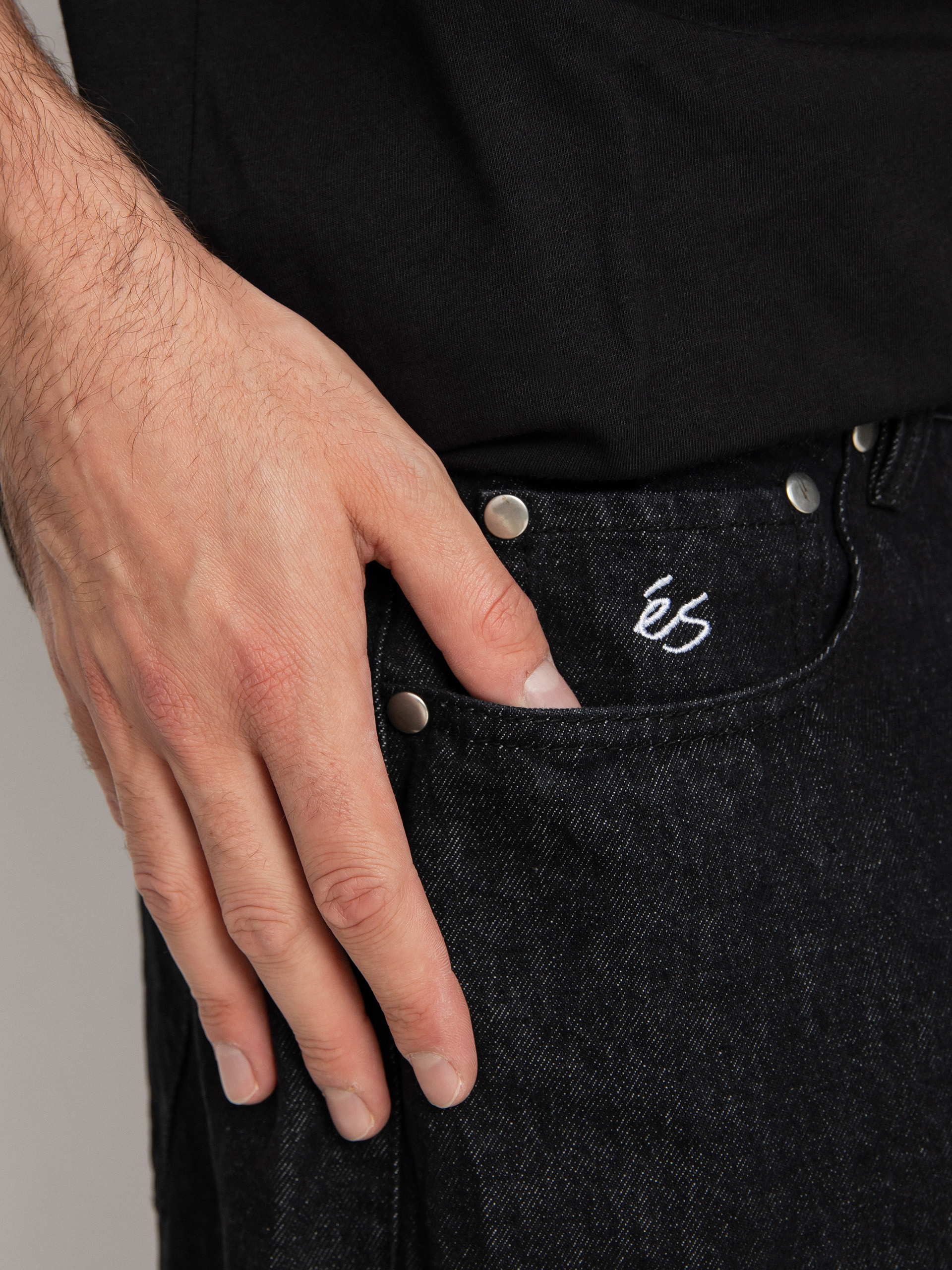 Pantaloni eS Baggy Denim (black wash)