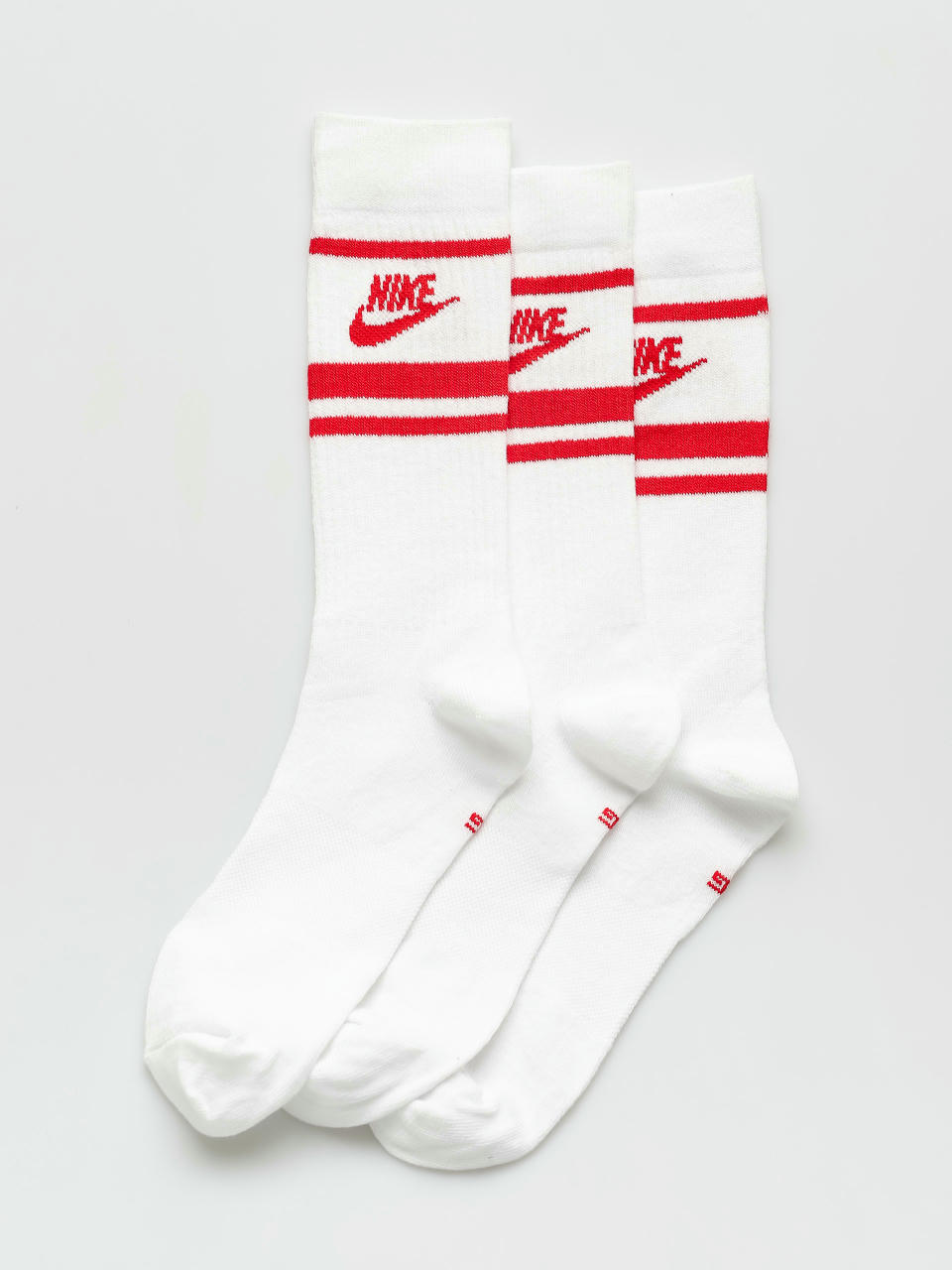 Șosete Nike SB Sportswear Everyday Essential (white/university red/university red)